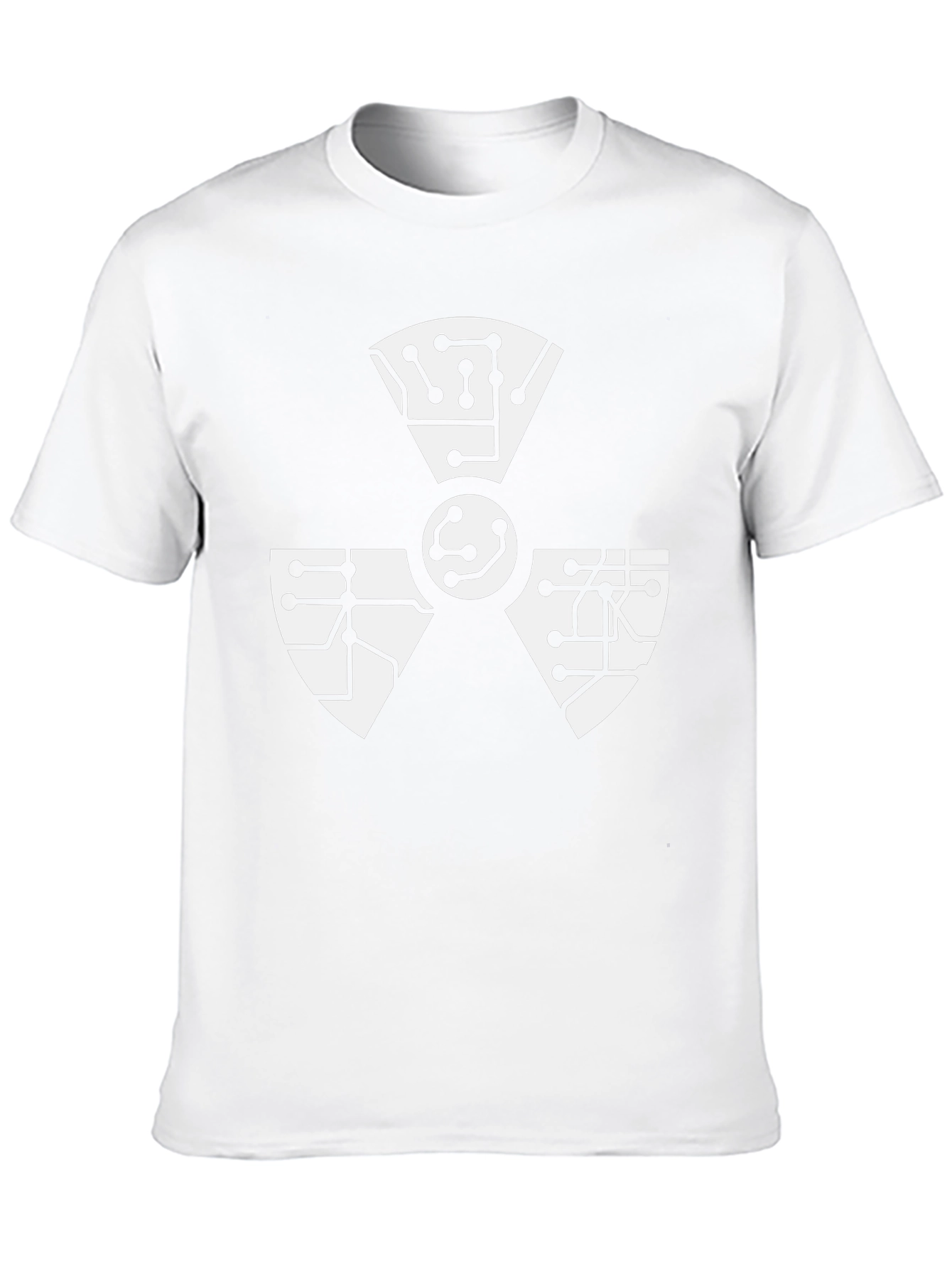 Tech Hazard Symbol T-Shirt - Black Cotton Blend