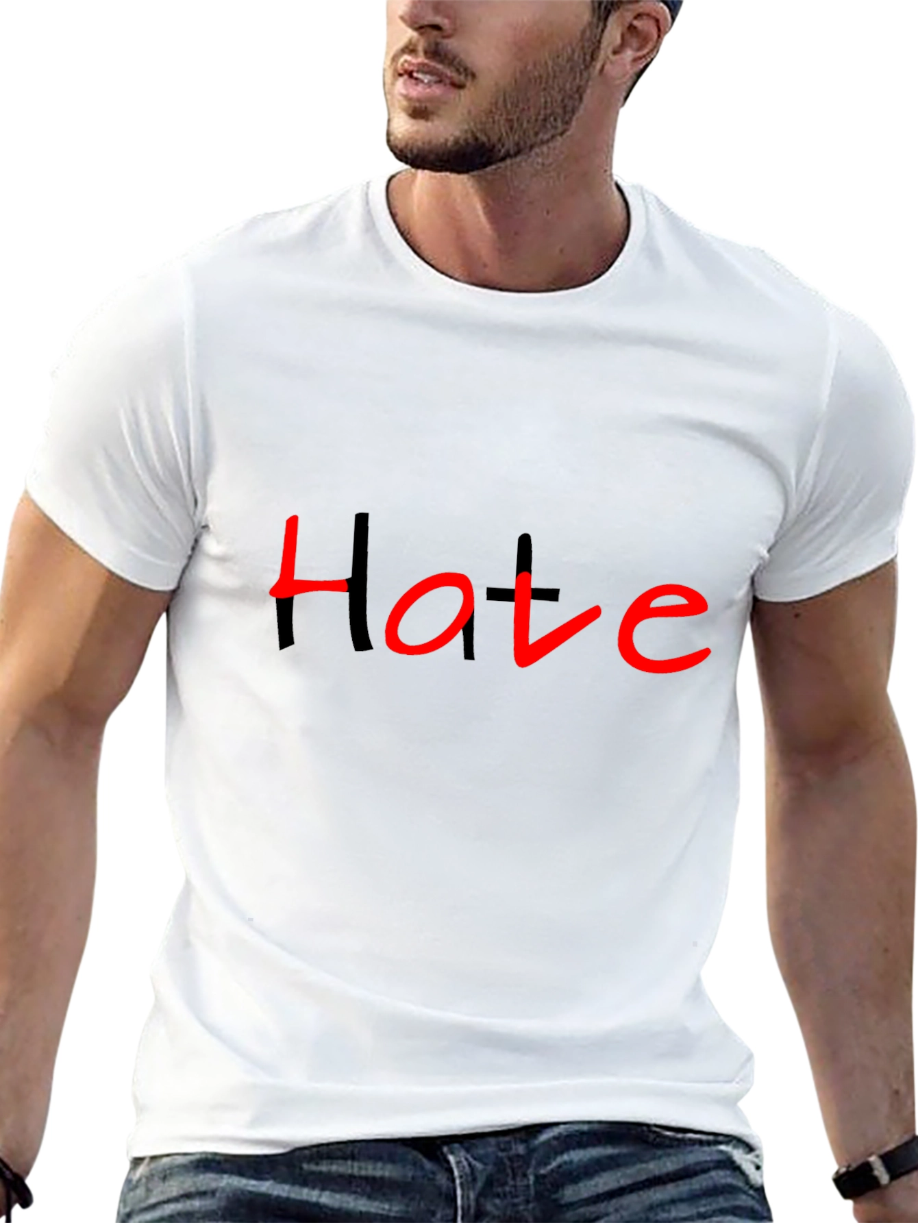 Hote Graphic Tee - Edgy Black T-Shirt
