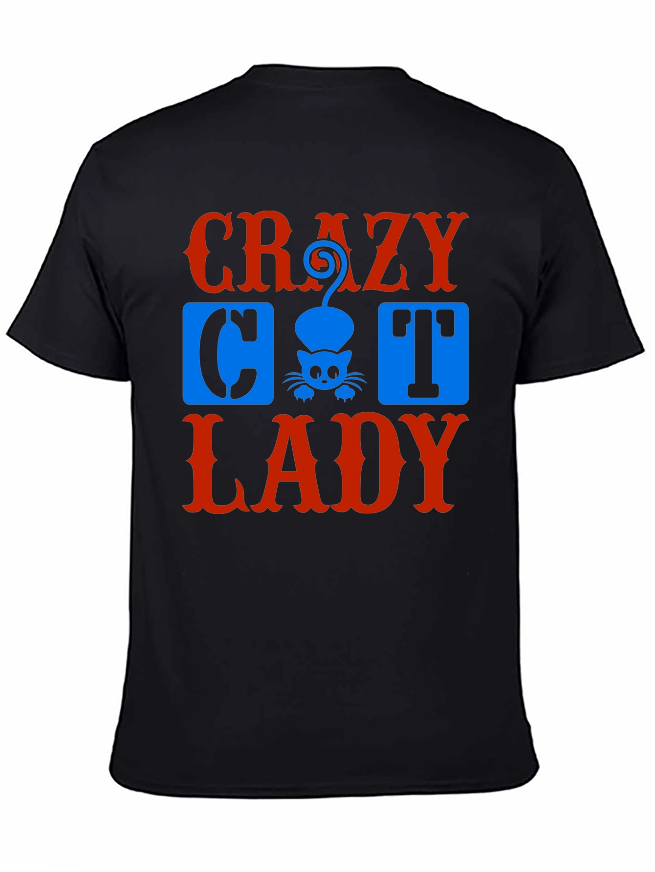 Crazy Cat Lady Graphic Tee - Unisex Black T-Shirt