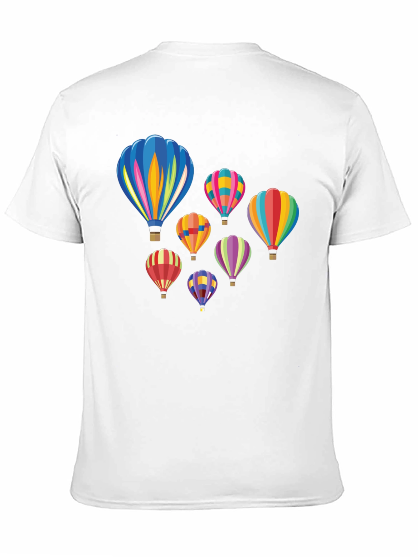 Hot Air Balloon Graphic Tee - Black