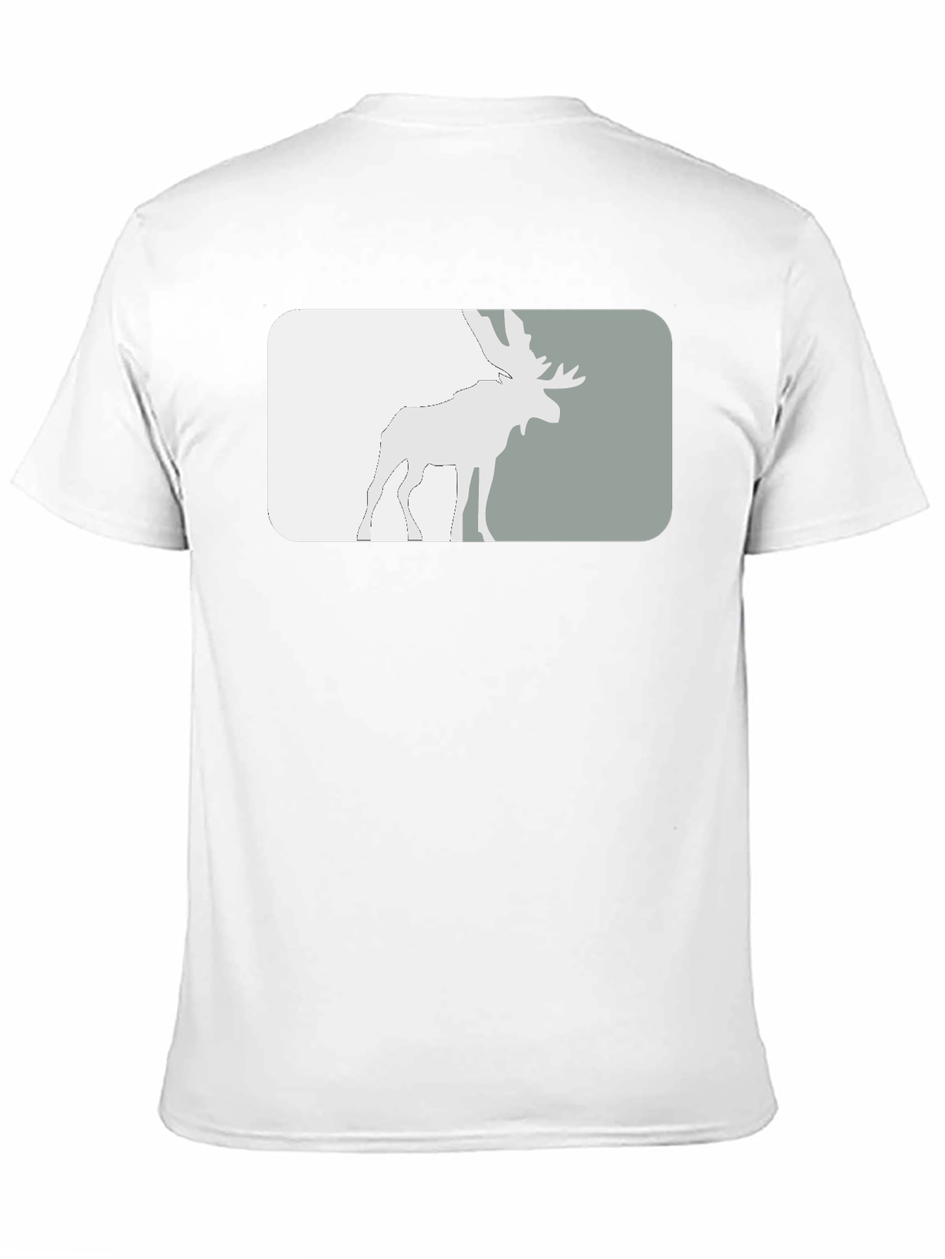 Moose Silhouette Graphic Tee - Black
