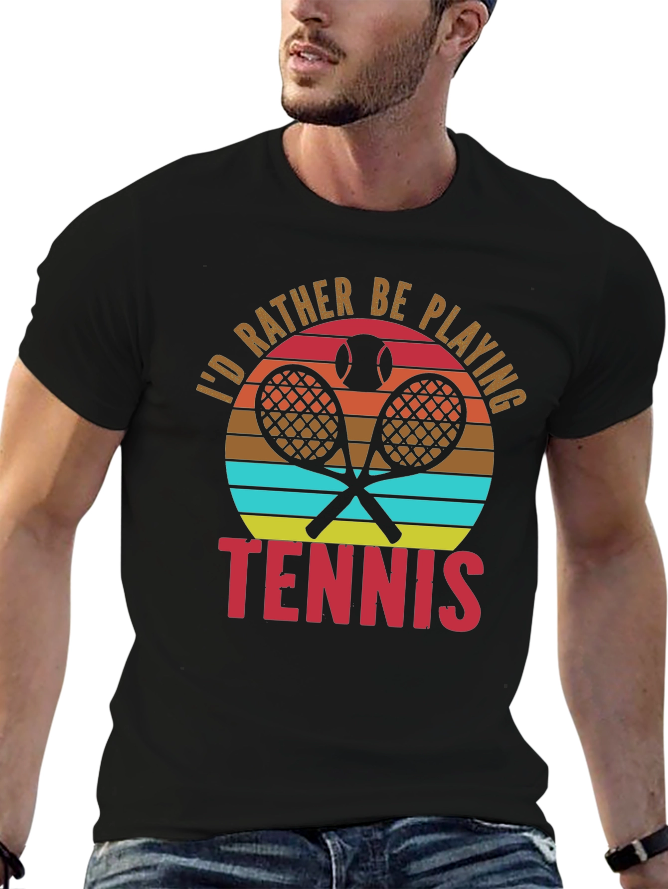 Tennis Lover T-Shirt - Id Rather Be Playing