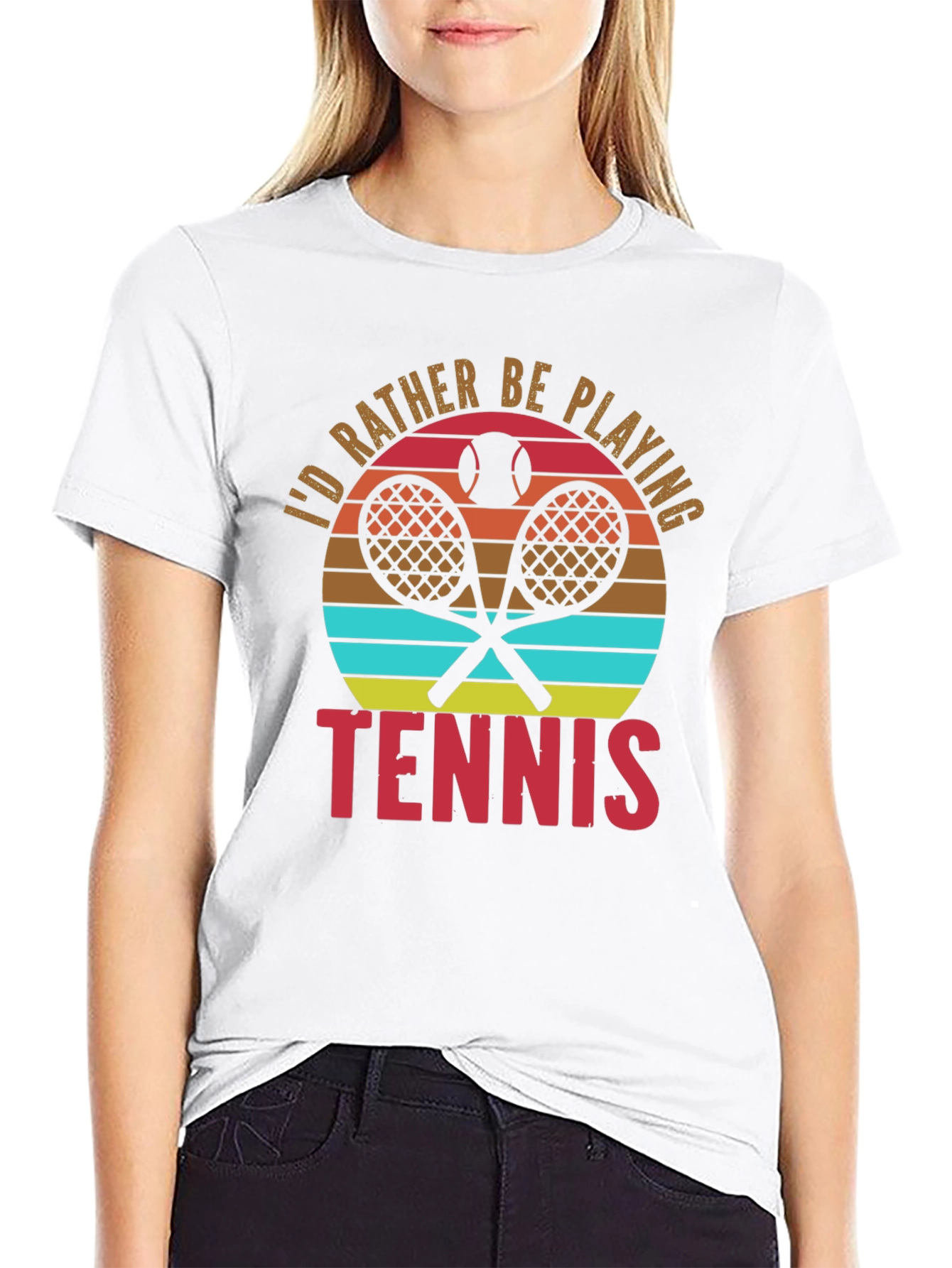 Tennis Lover T-Shirt - Id Rather Be Playing