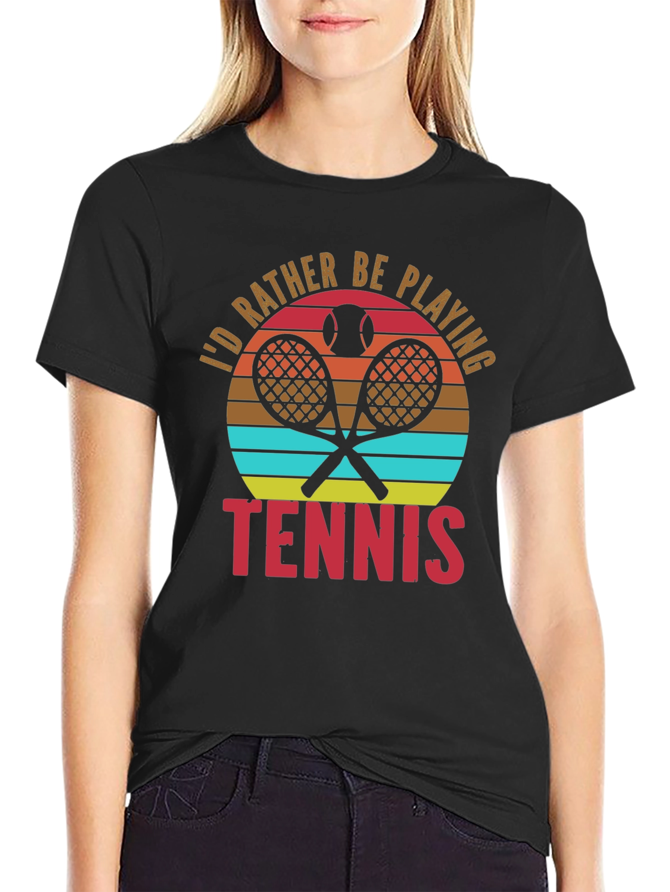 Tennis Lover T-Shirt - Id Rather Be Playing