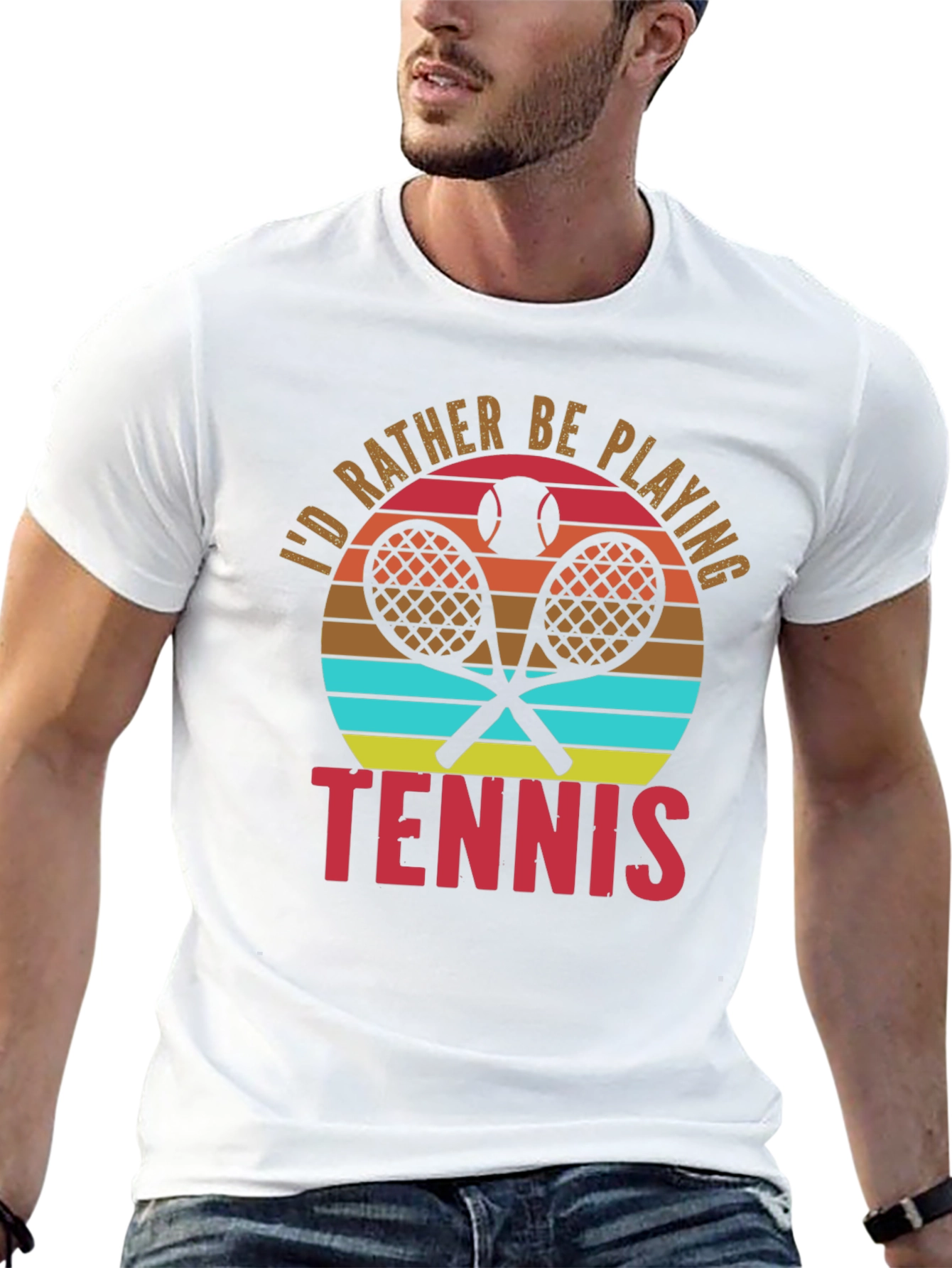 Tennis Lover T-Shirt - Id Rather Be Playing