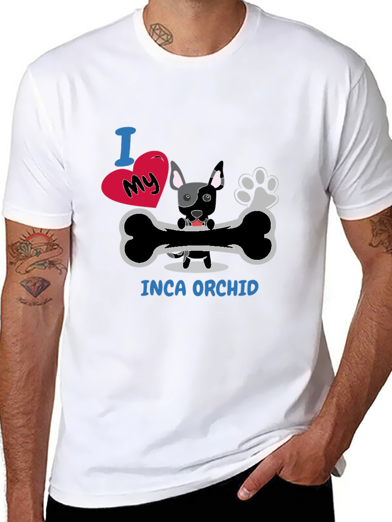 Inca Orchid Dog Lover T-Shirt - Unisex
