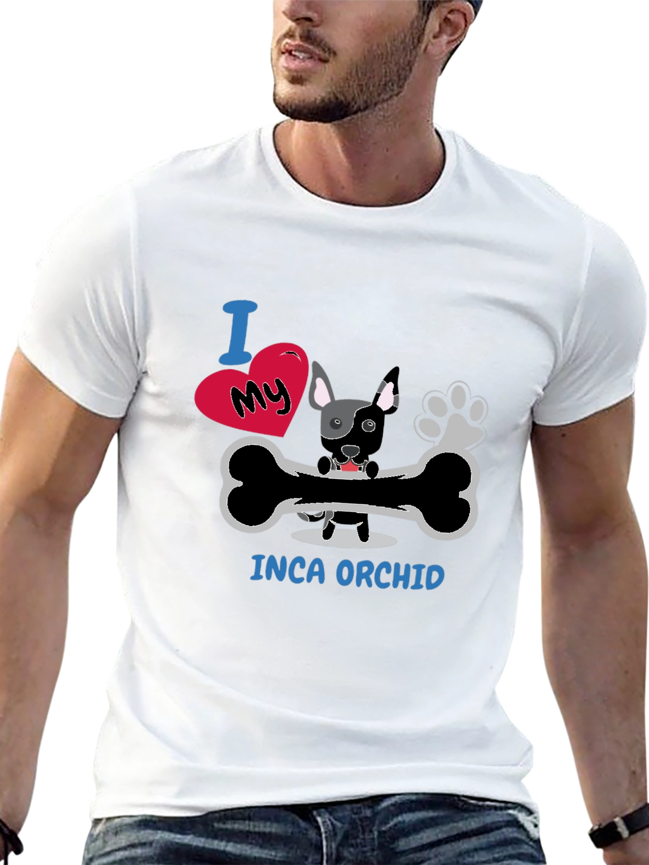 Inca Orchid Dog Lover T-Shirt - Unisex