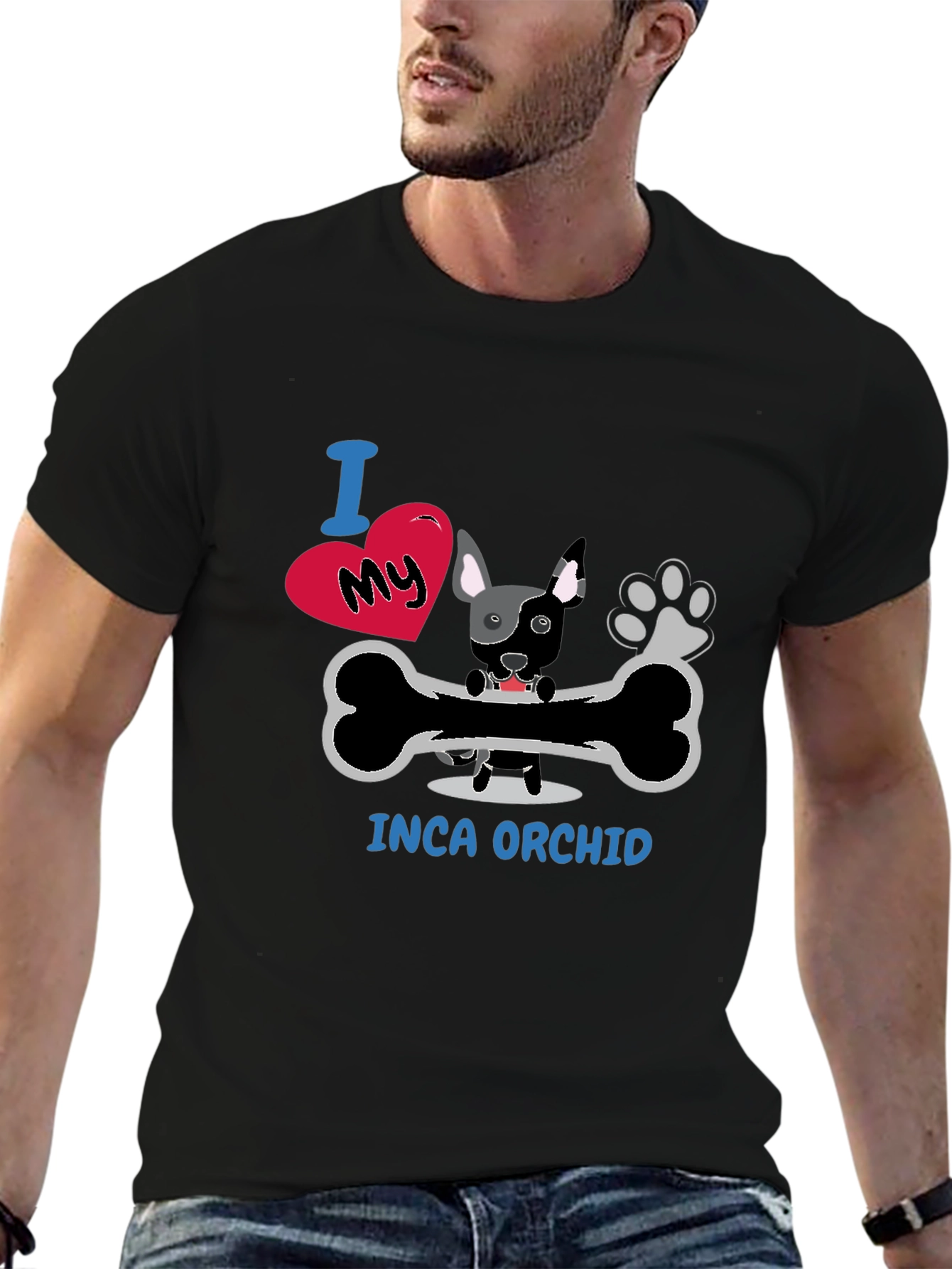 Inca Orchid Dog Lover T-Shirt - Unisex