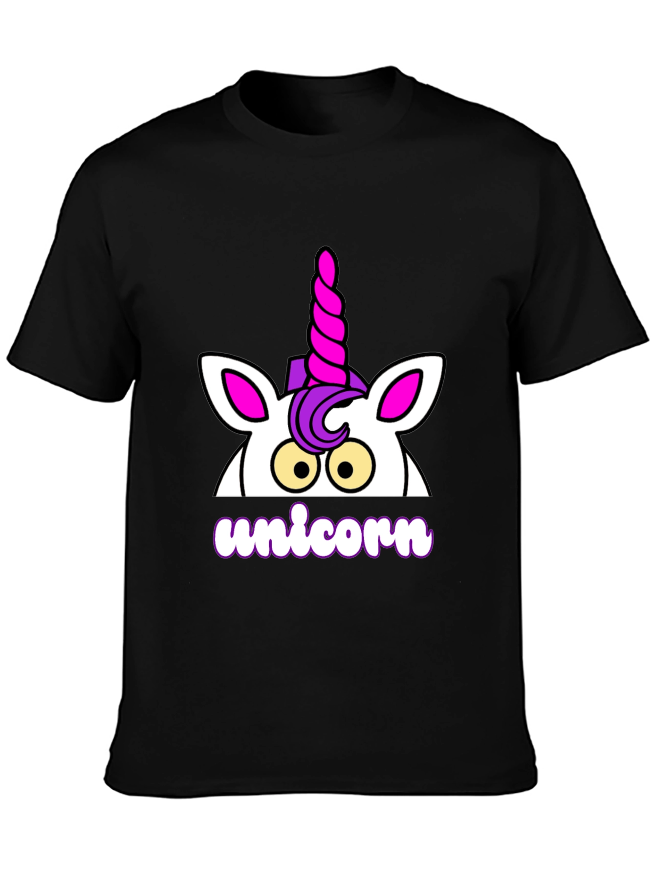 Unicorn Graphic T-Shirt - Black