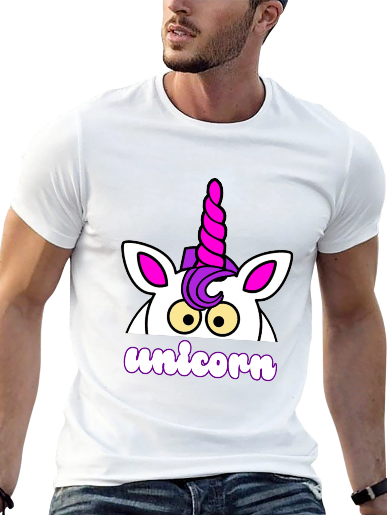 Unicorn Graphic T-Shirt - Black
