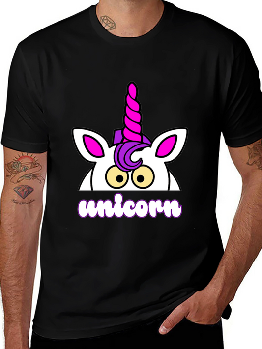 Unicorn Graphic T-Shirt - Black