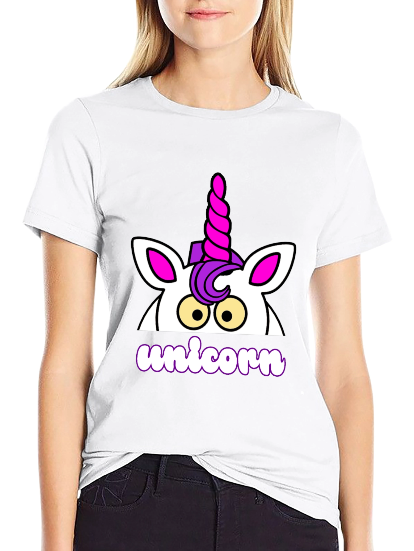 Unicorn Graphic T-Shirt - Black