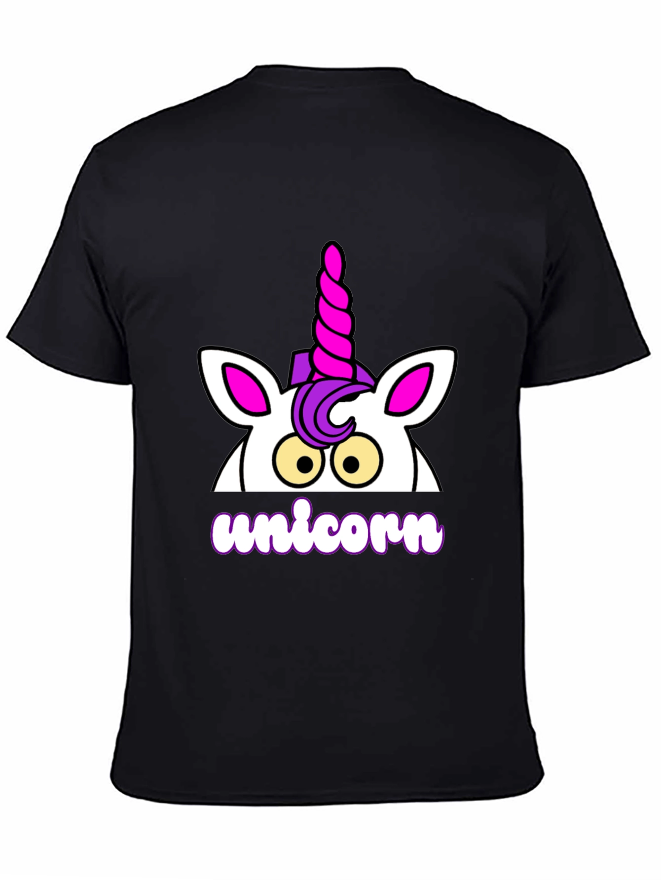 Unicorn Graphic T-Shirt - Black