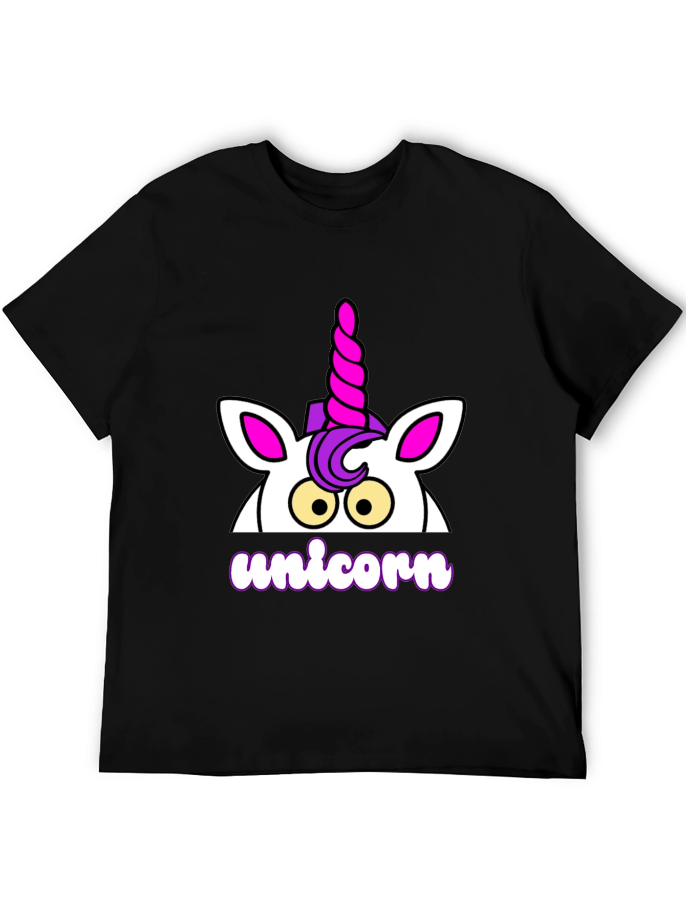 Unicorn Graphic T-Shirt - Black