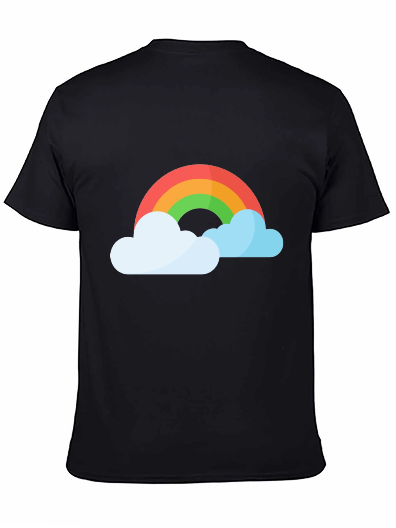 Rainbow and Clouds Graphic T-Shirt