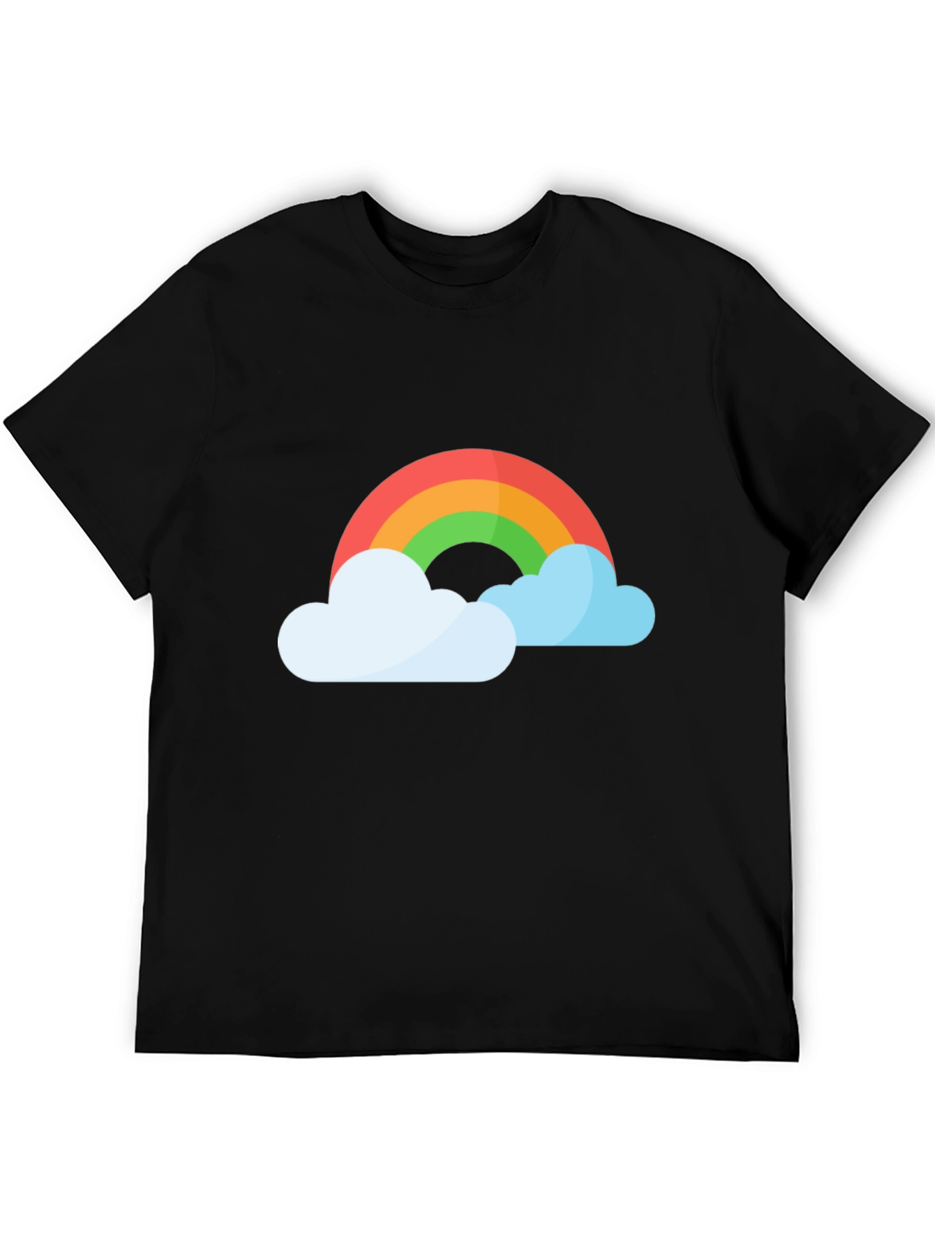 Rainbow and Clouds Graphic T-Shirt