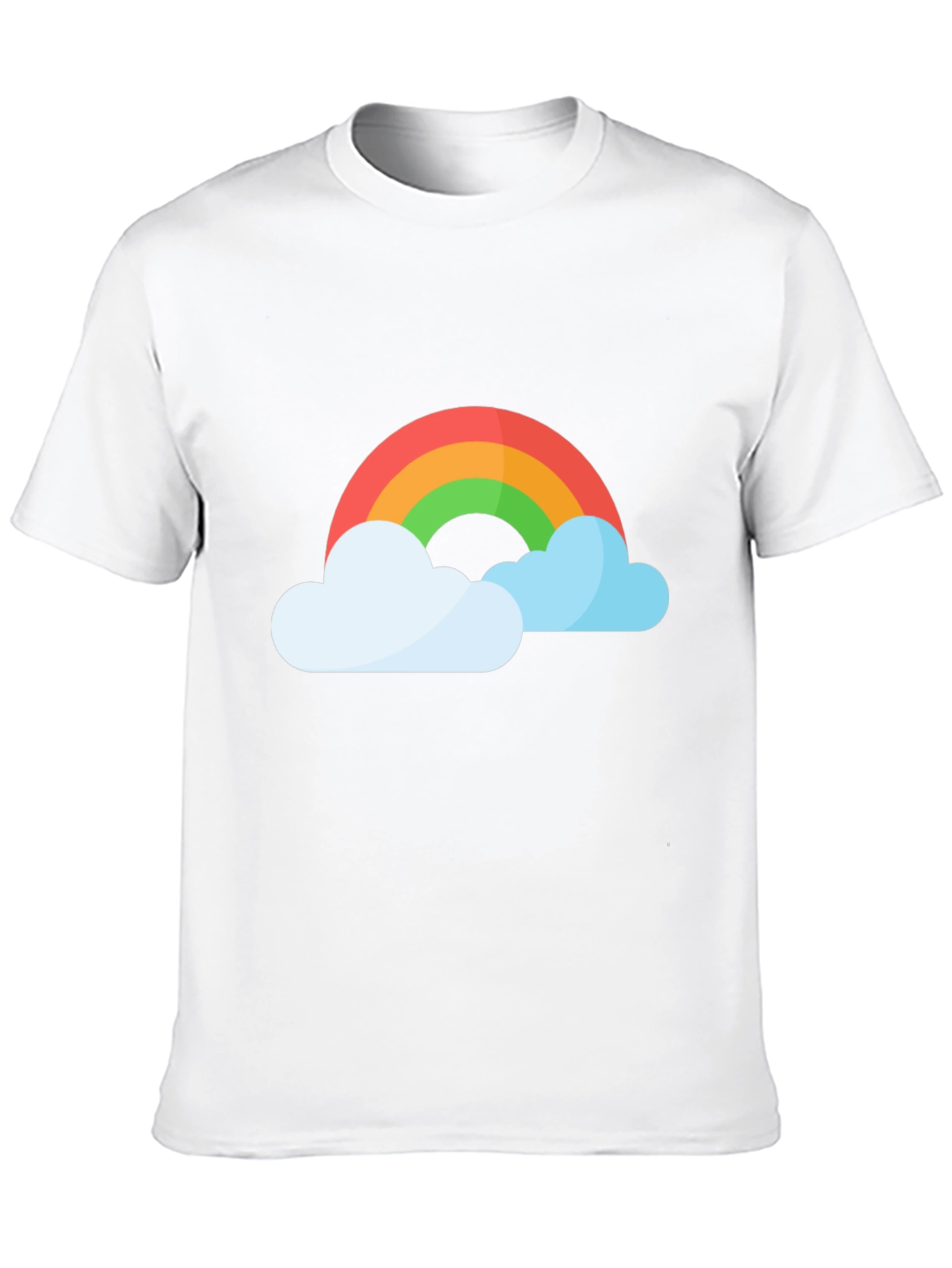 Rainbow and Clouds Graphic T-Shirt