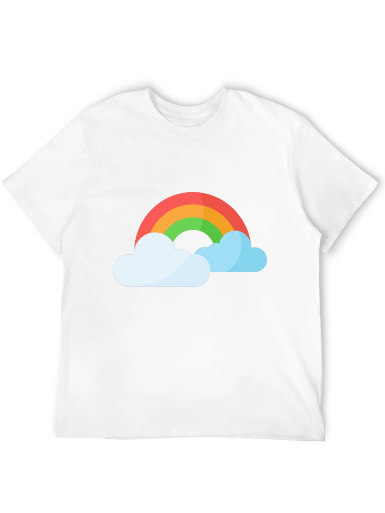 Rainbow and Clouds Graphic T-Shirt