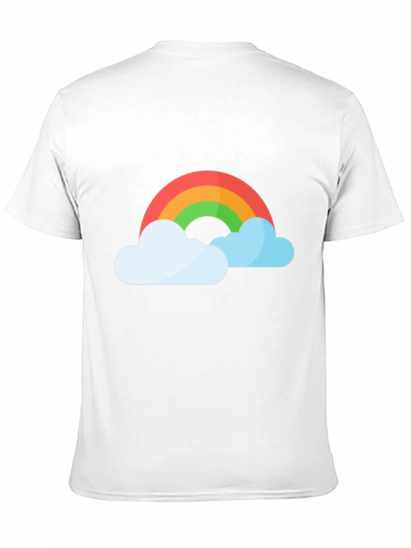 Rainbow and Clouds Graphic T-Shirt