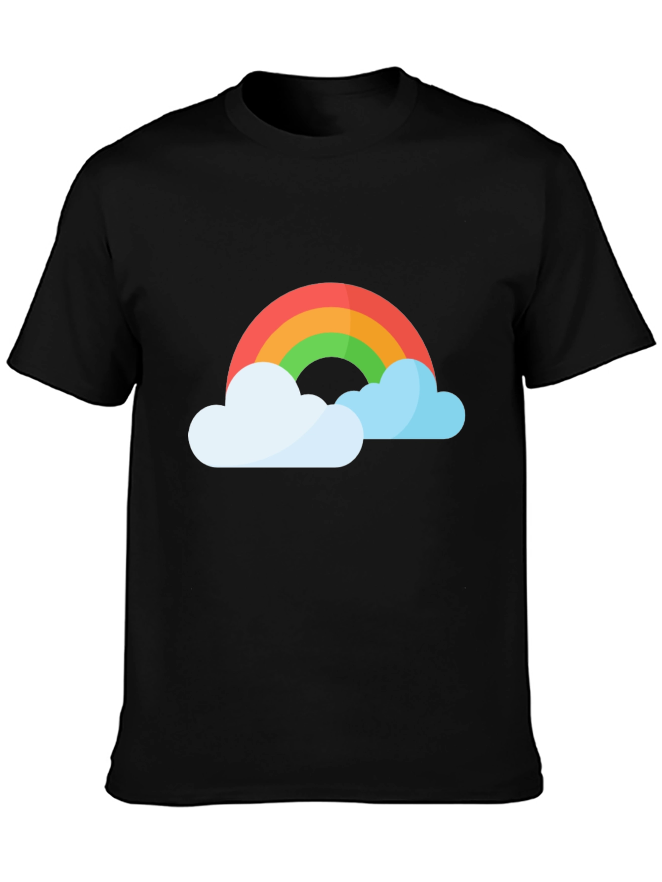 Rainbow and Clouds Graphic T-Shirt
