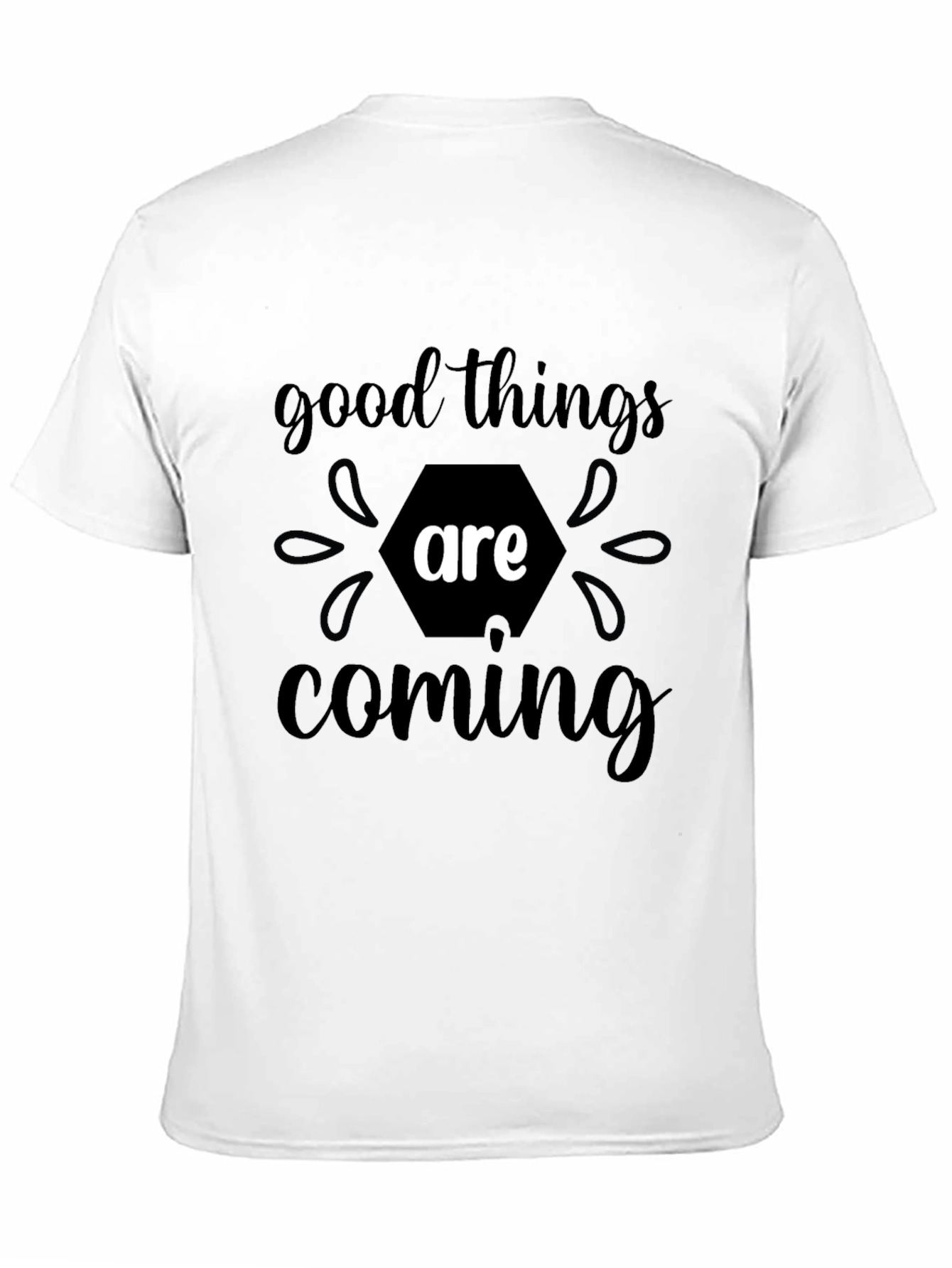 Good Things Are Coming Black Graphic Tee