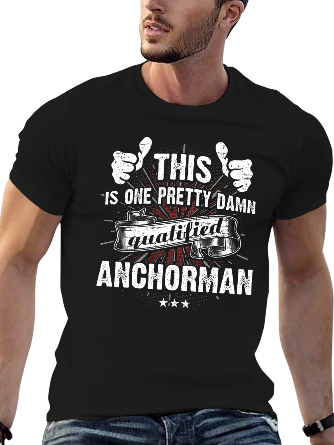 Pretty Damn Qualified Anchorman T-Shirt