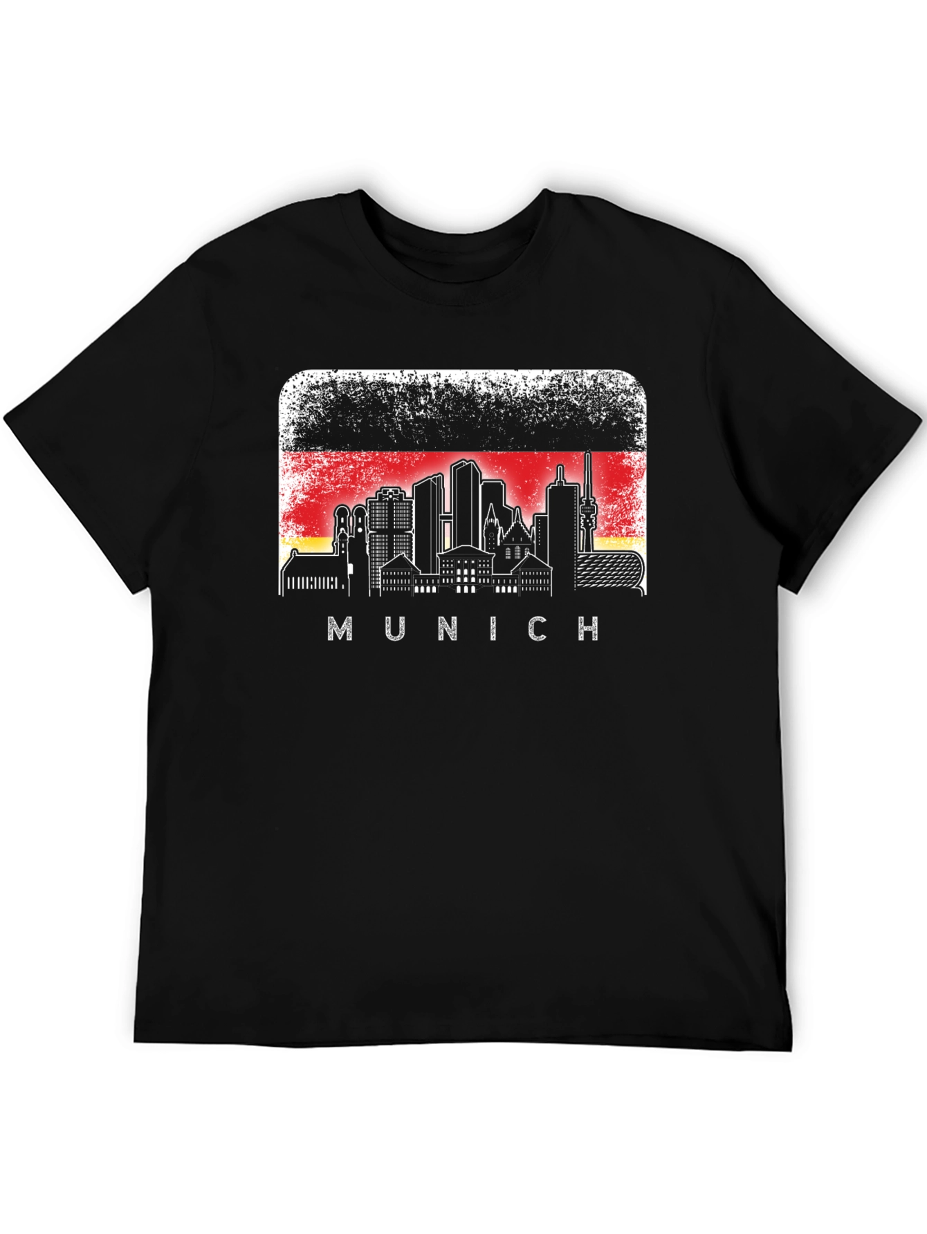 Munich Skyline T-Shirt Germany Flag Graphic Tee