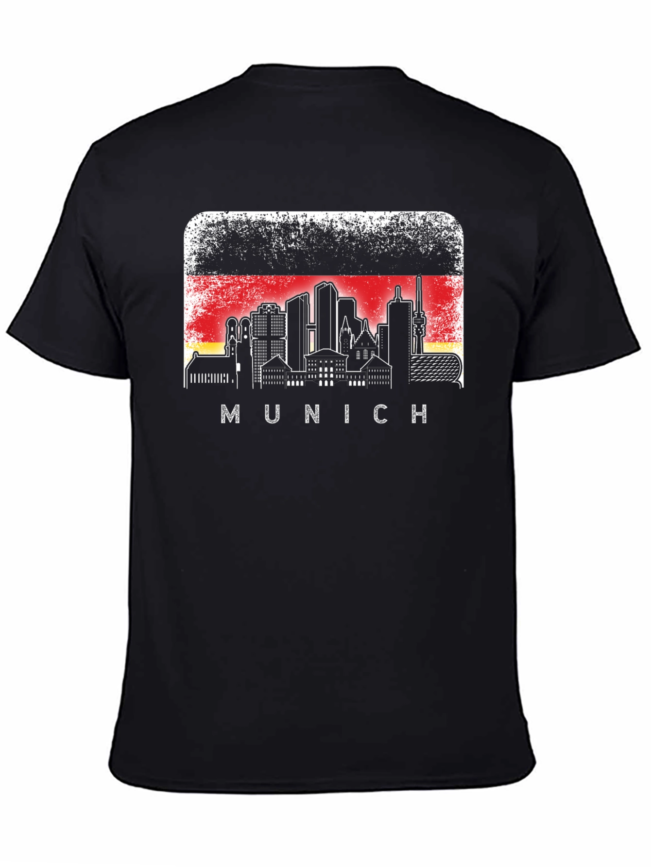 Munich Skyline T-Shirt Germany Flag Graphic Tee