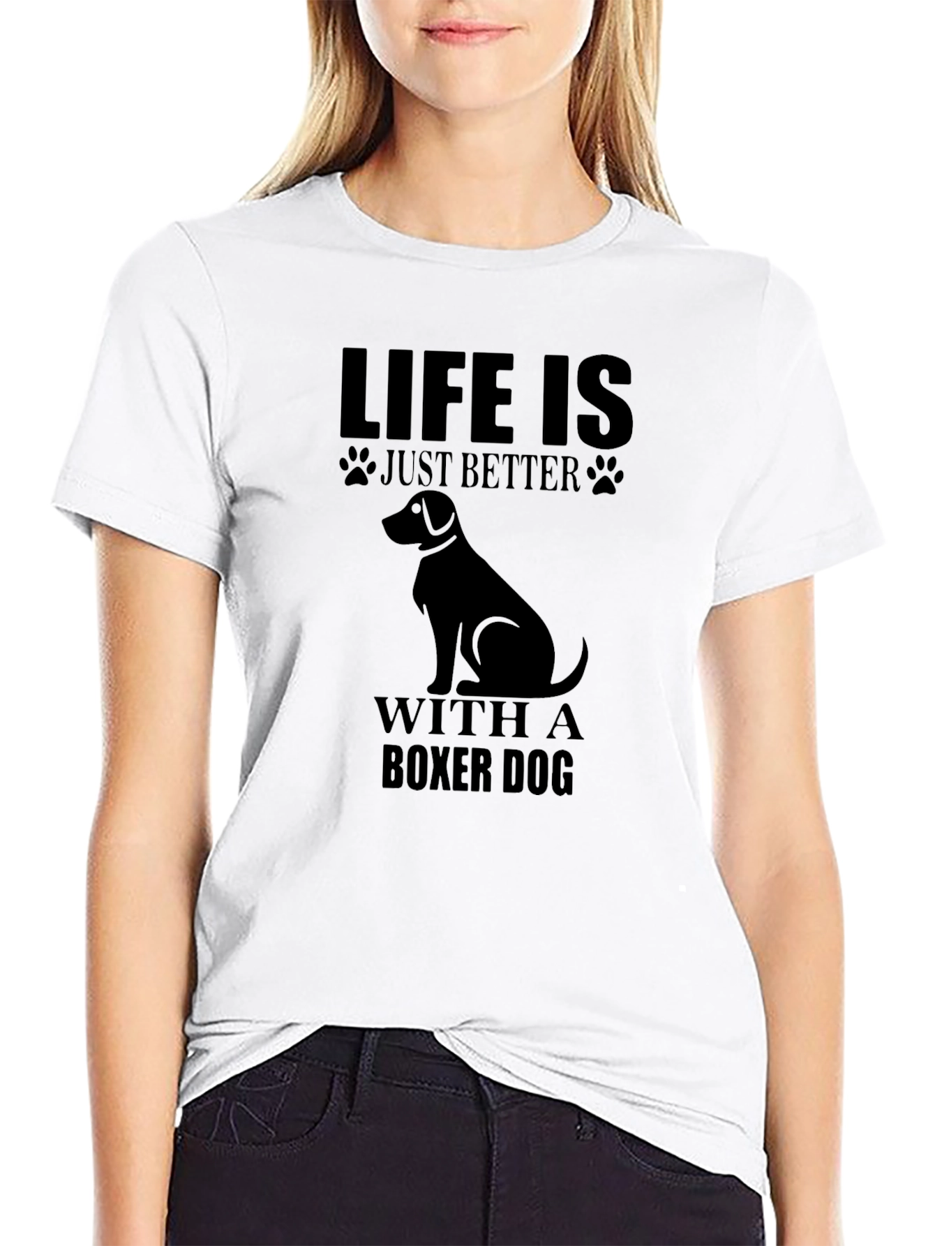 Life Is Better With A Boxer Dog T-Shirt