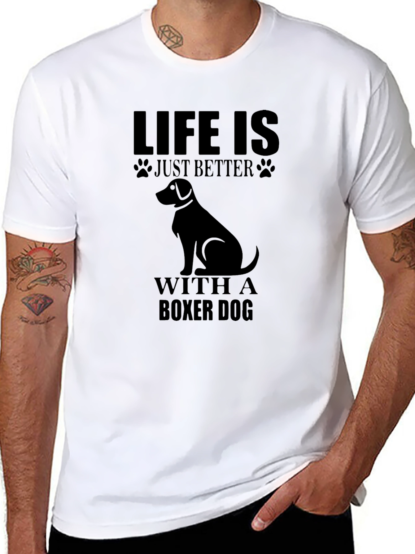 Life Is Better With A Boxer Dog T-Shirt