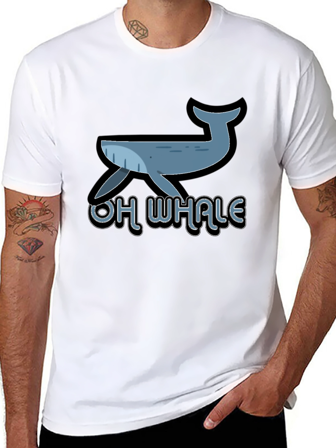 Oh Whale! Fun Graphic T-Shirt