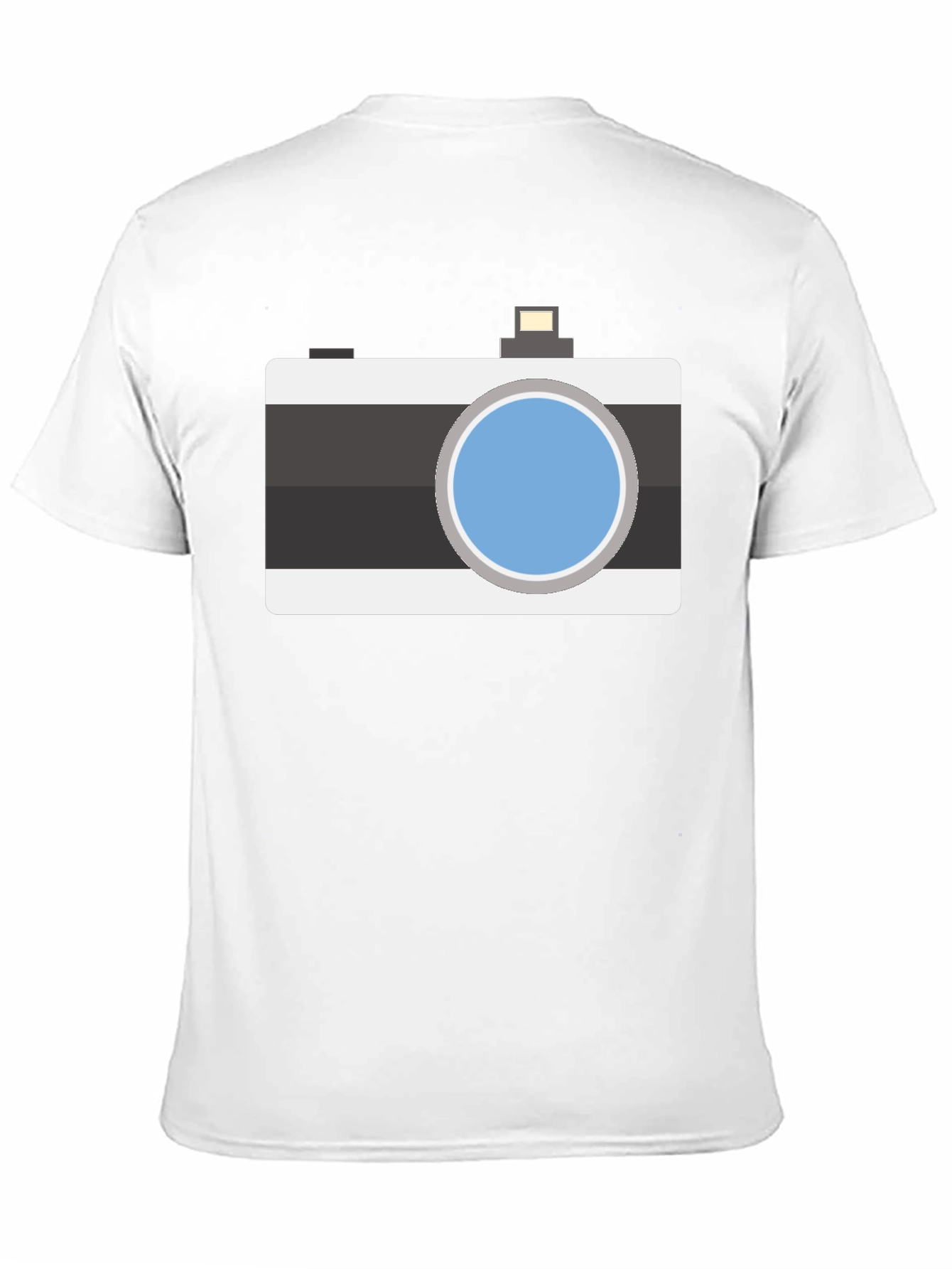 Retro Camera Graphic T-Shirt - Black Cotton Tee