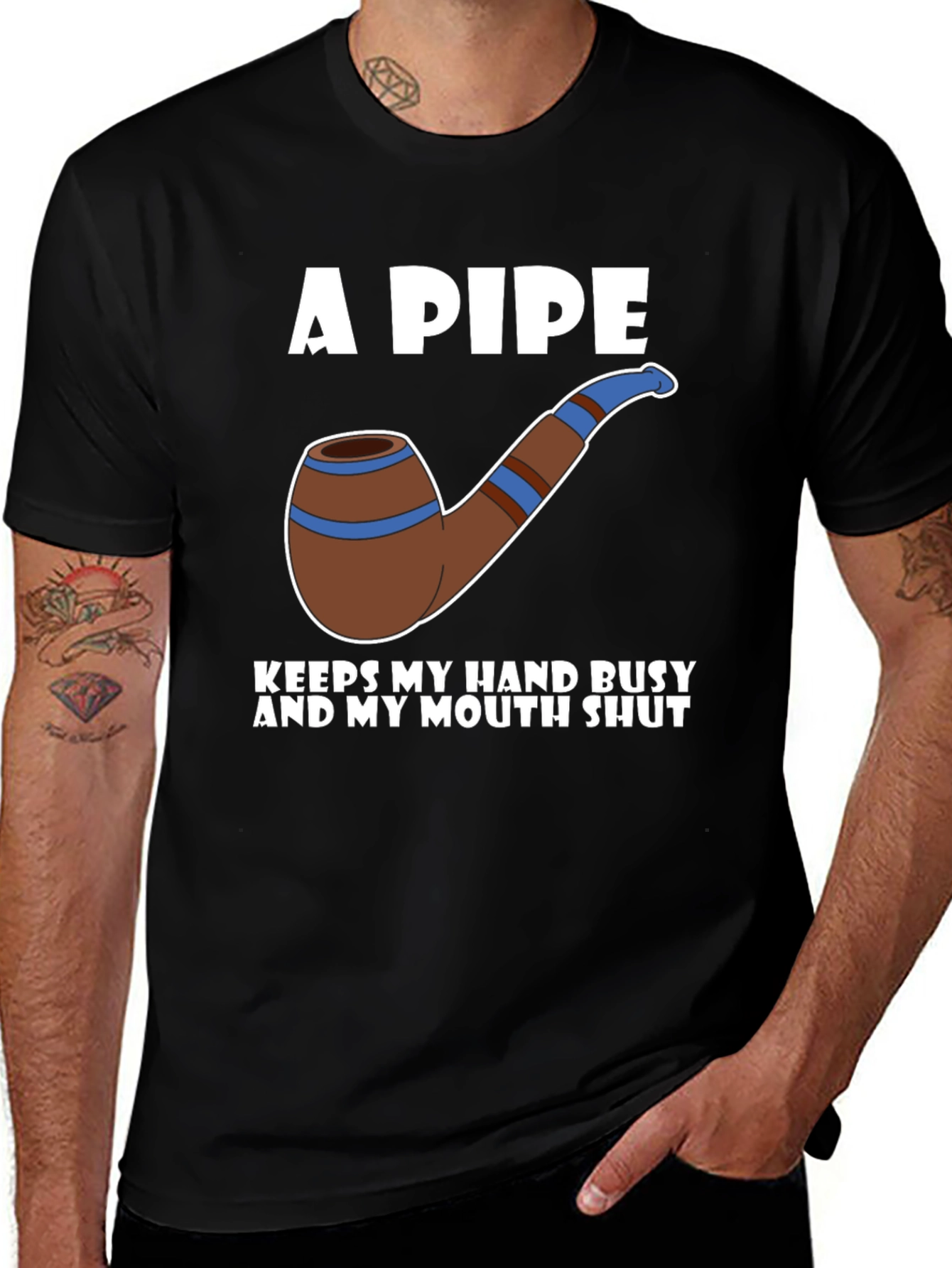 A Pipe Keeps My Hand Busy T-Shirt