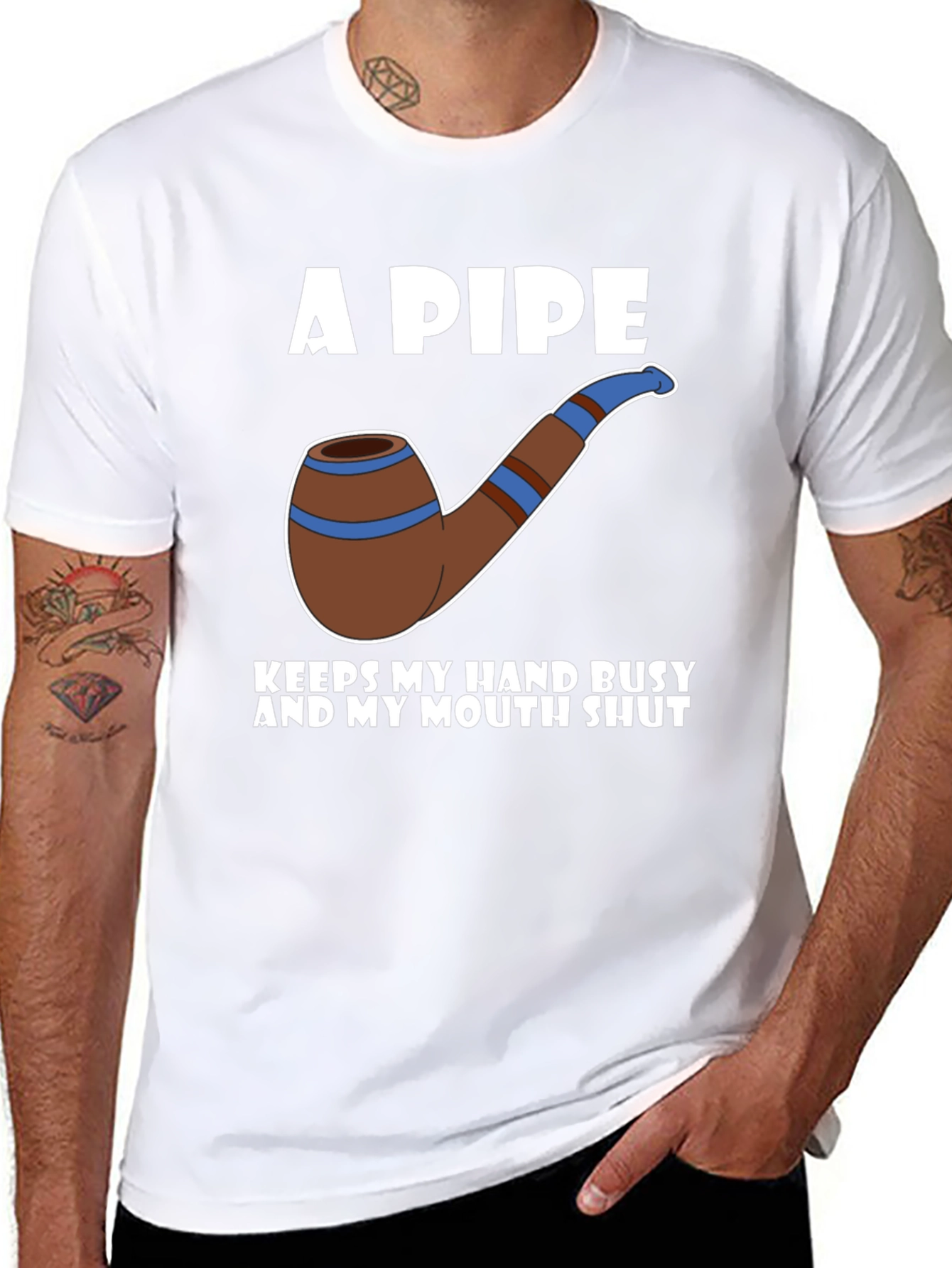 A Pipe Keeps My Hand Busy T-Shirt