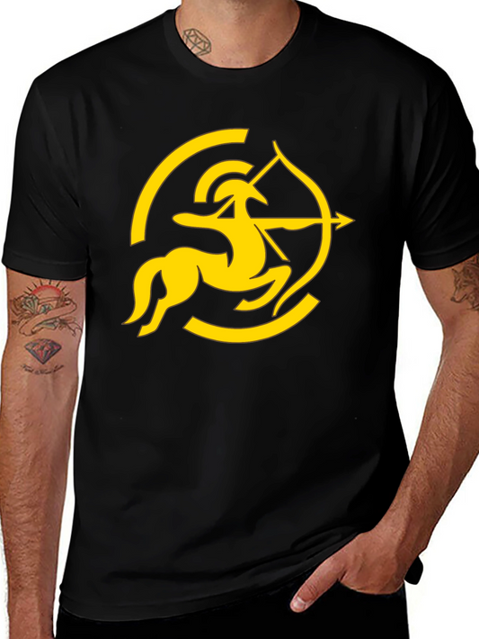 Sagittarius Zodiac Black T-Shirt