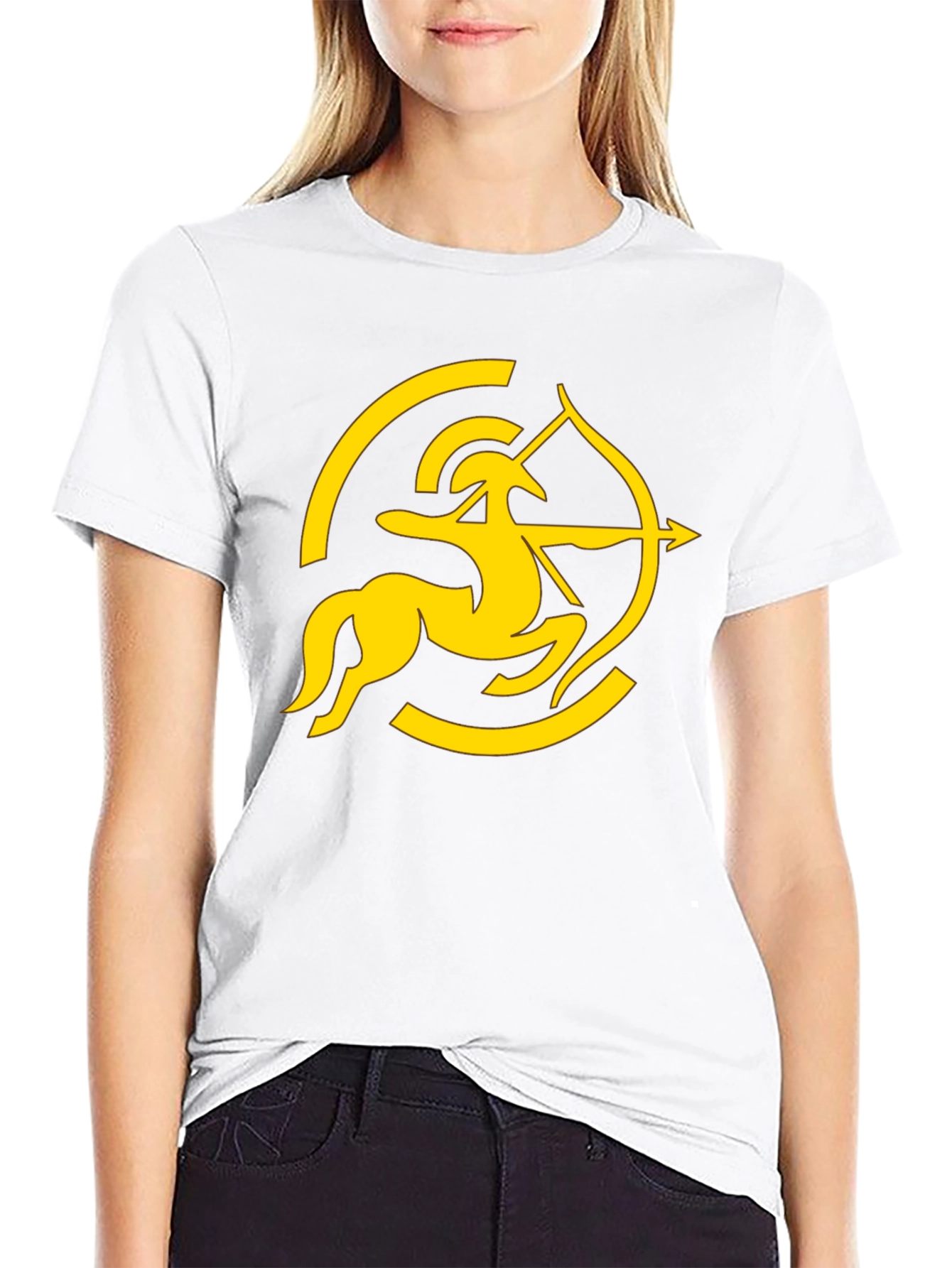 Sagittarius Zodiac Black T-Shirt