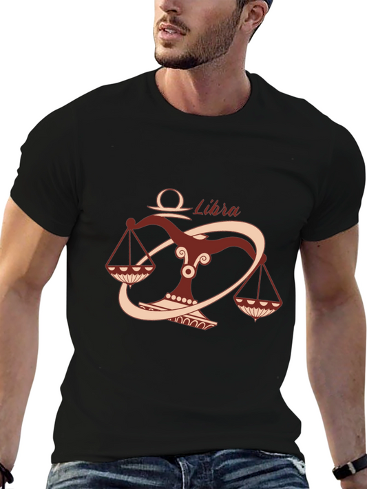 Libra Zodiac Sign Graphic T-Shirt - Stylish Astrology Tee