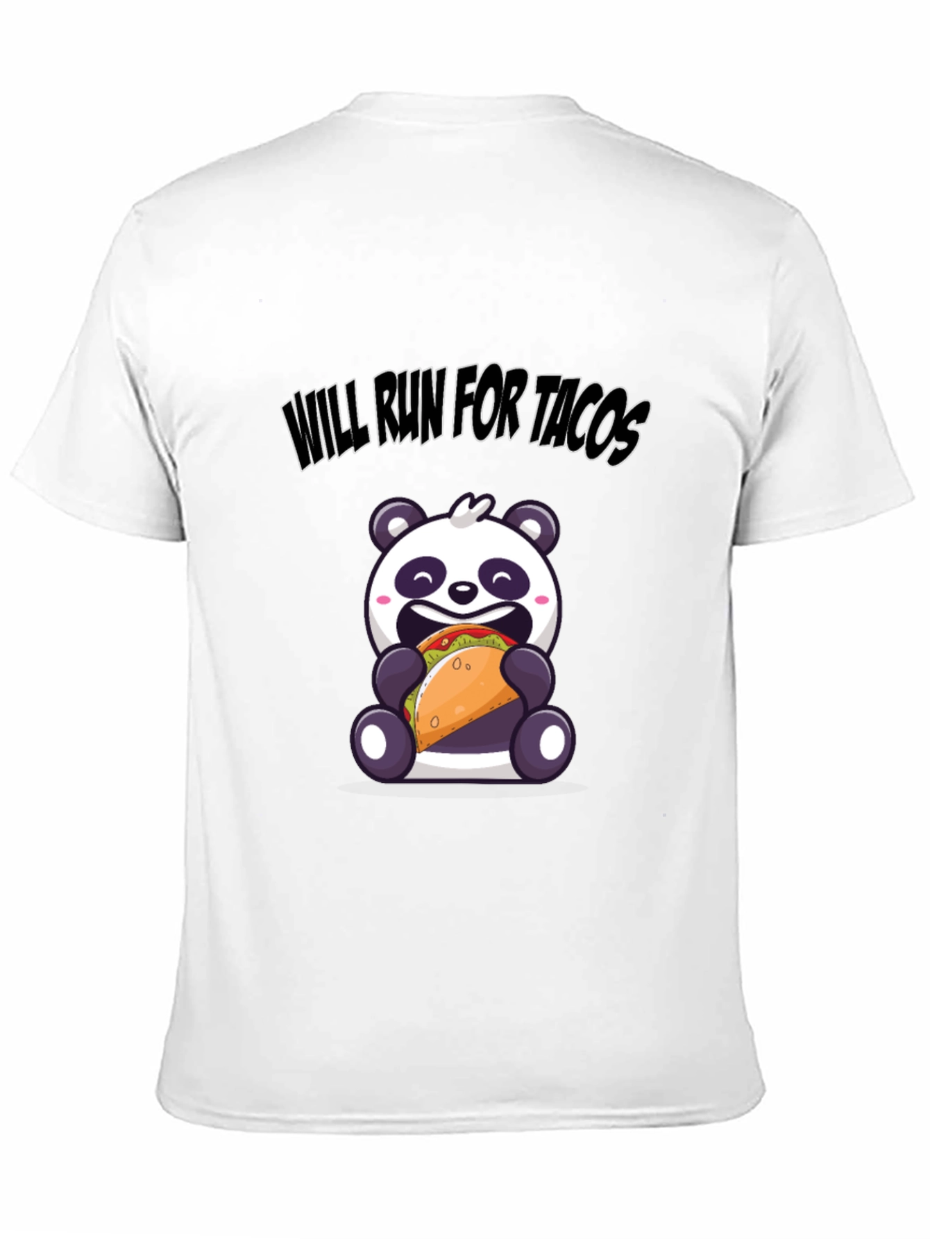 Will Run for Tacos Panda T-Shirt