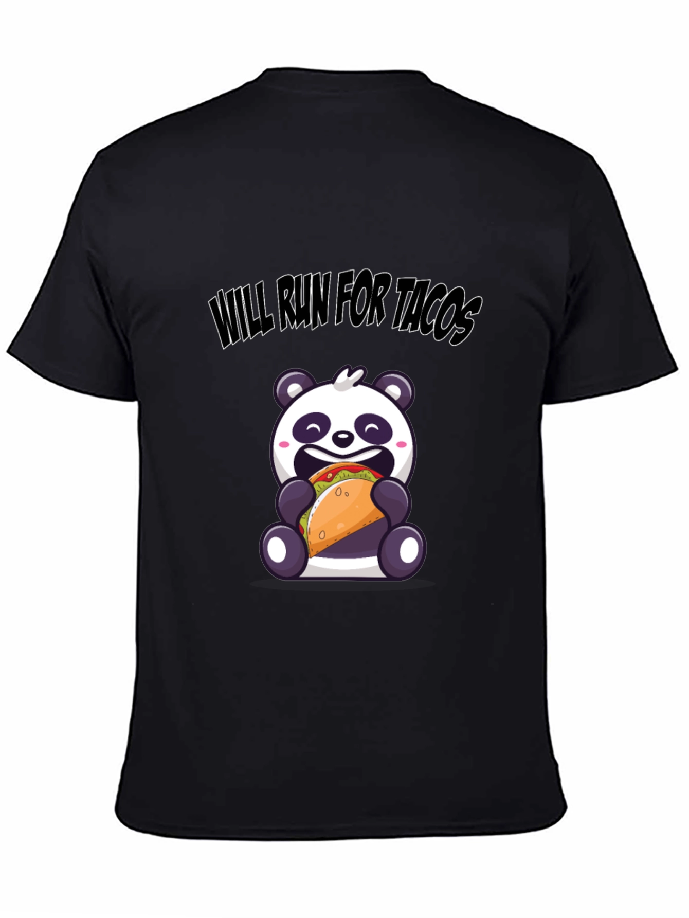 Will Run for Tacos Panda T-Shirt