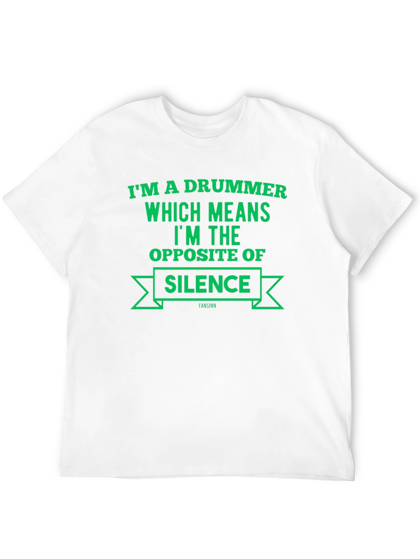 Drummer Opposite of Silence Black T-Shirt