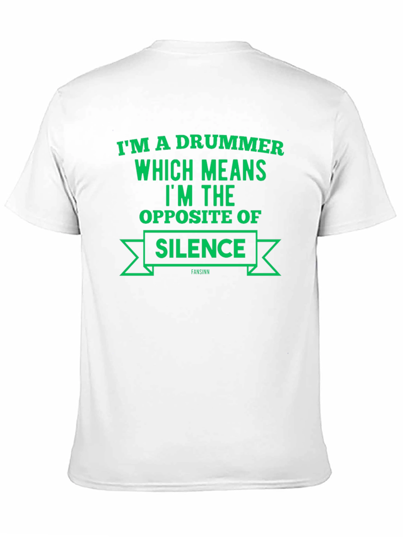 Drummer Opposite of Silence Black T-Shirt
