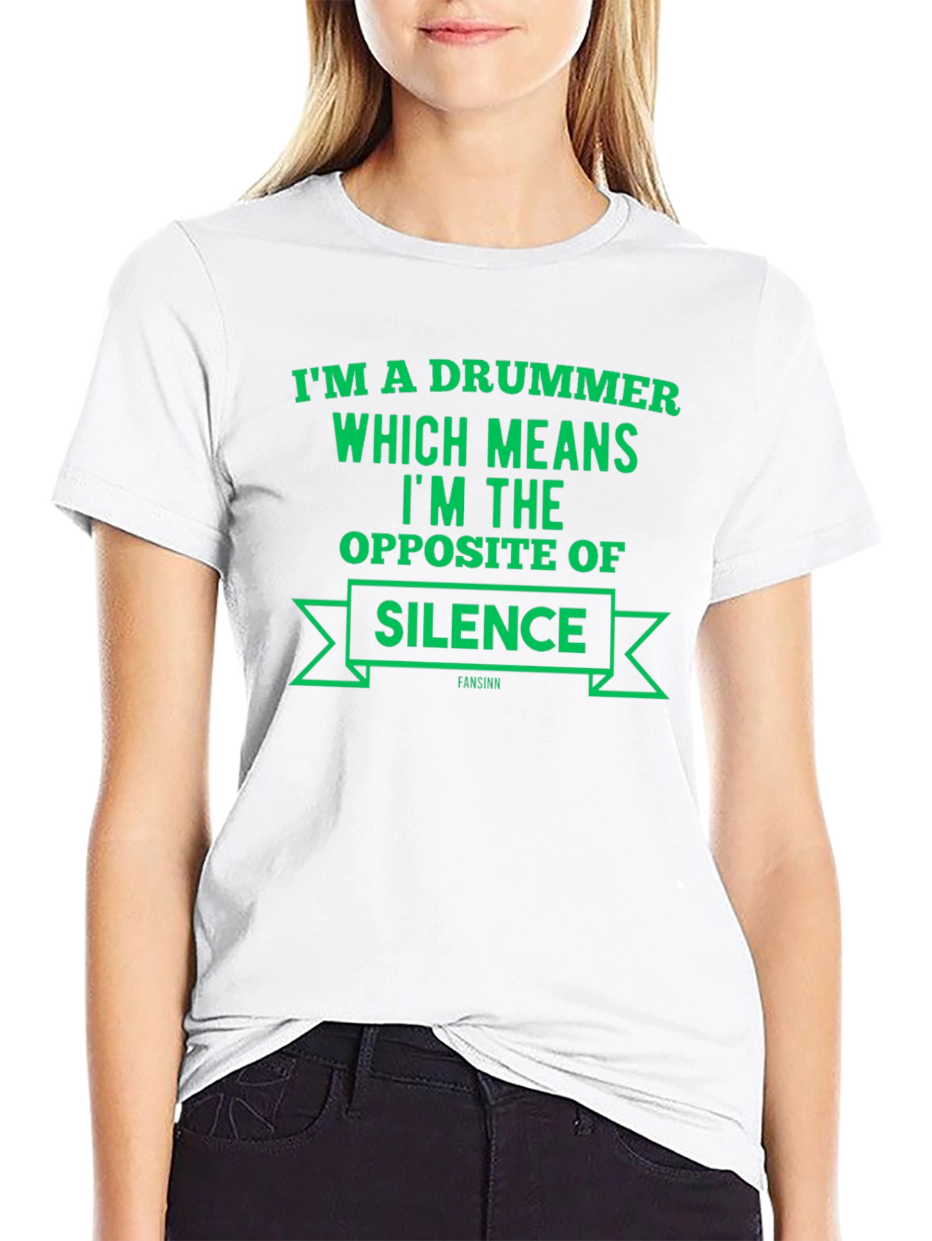 Drummer Opposite of Silence Black T-Shirt