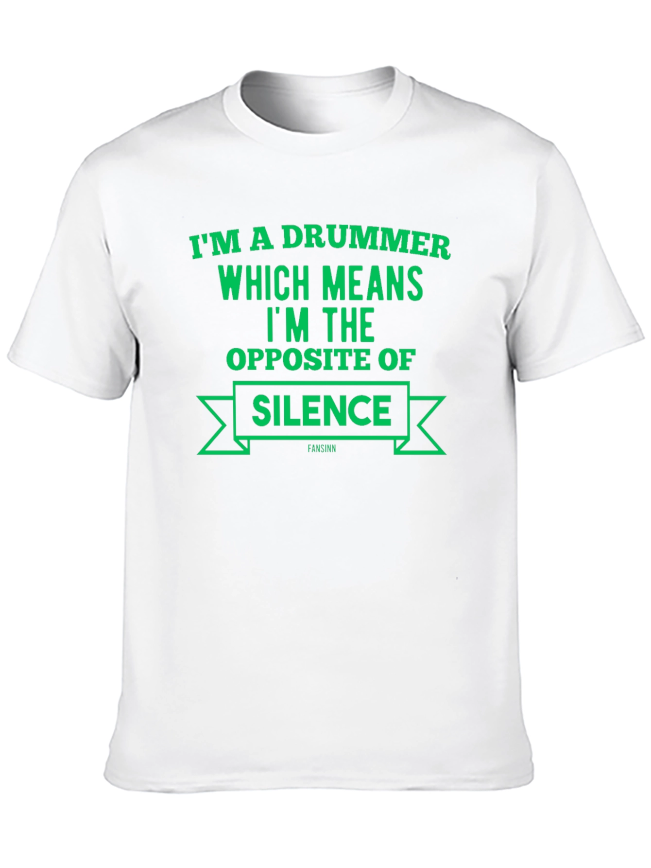 Drummer Opposite of Silence Black T-Shirt