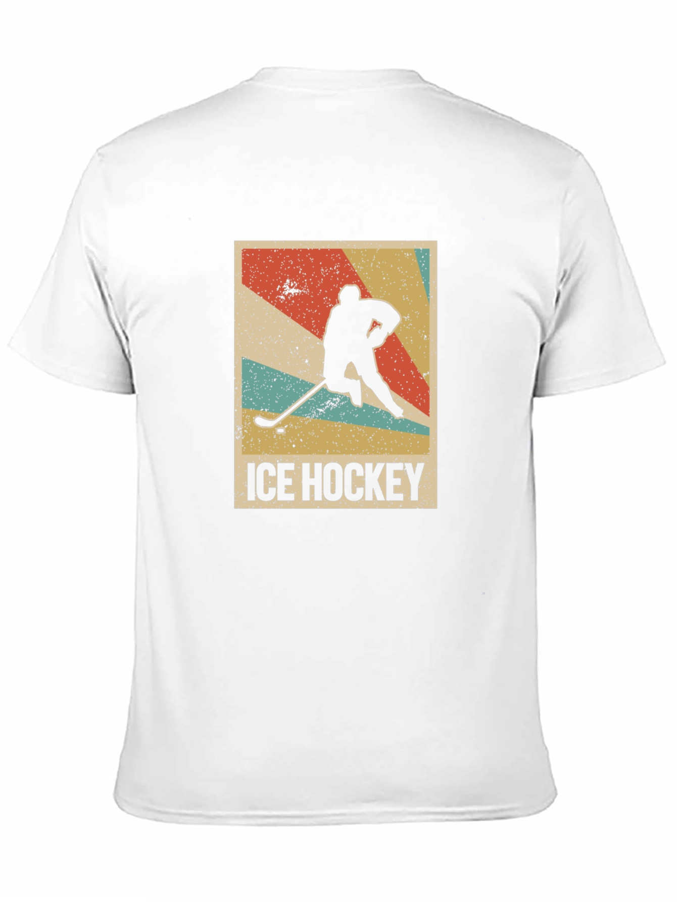 Ice Hockey Retro Style Black T-Shirt