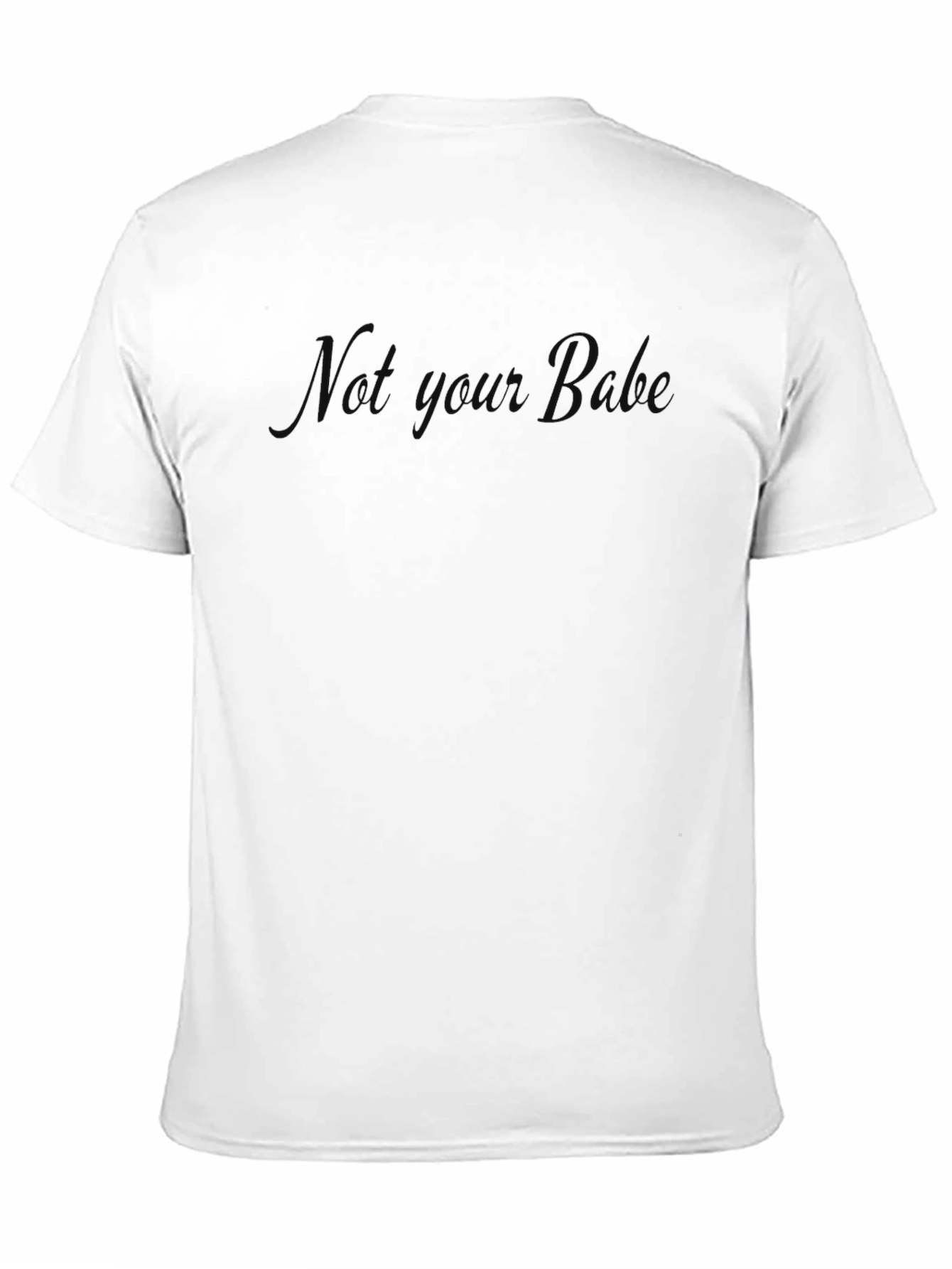 Not Your Bro Black Graphic T-Shirt