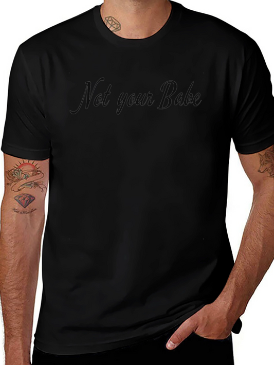 Not Your Bro Black Graphic T-Shirt