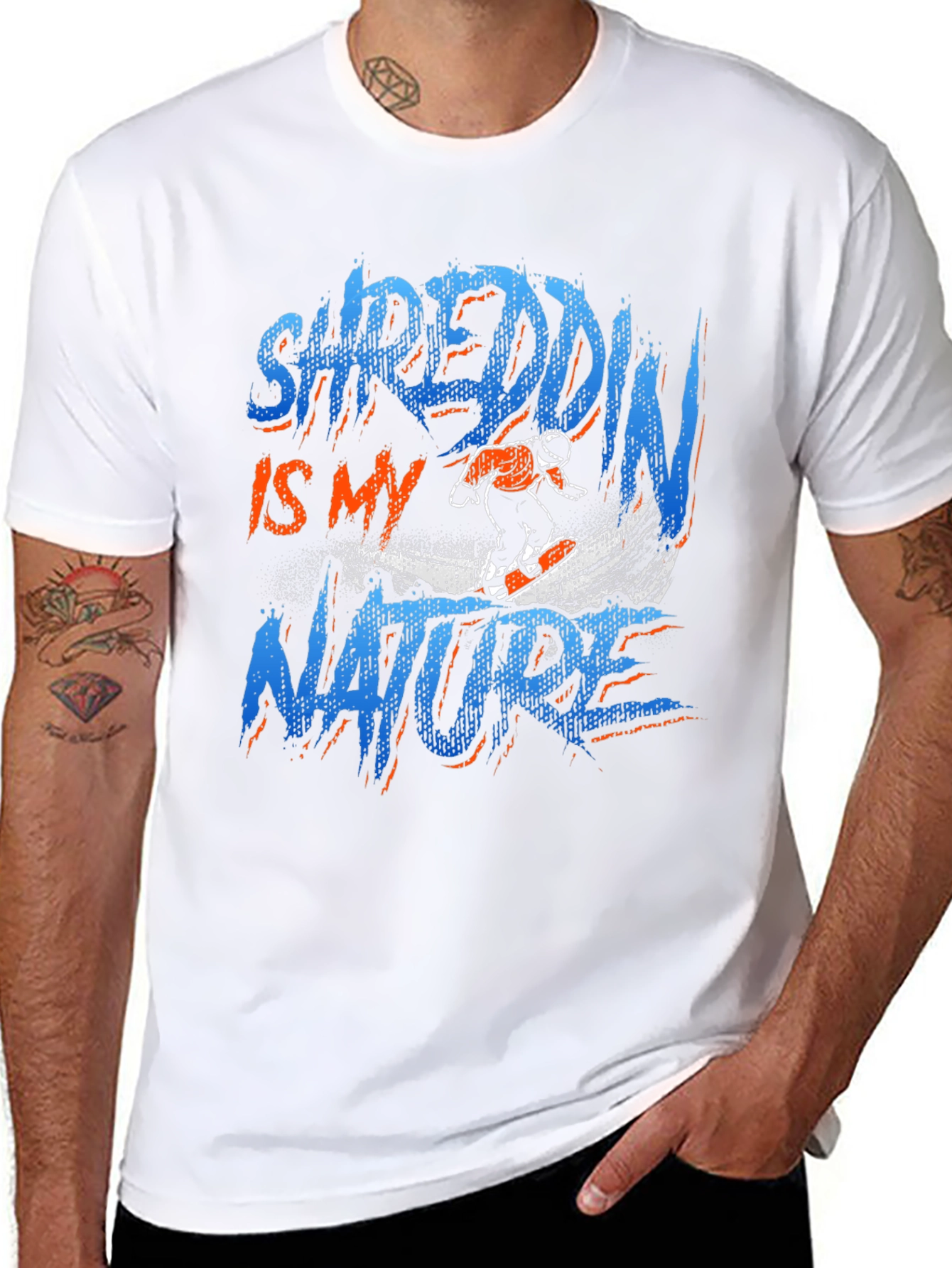 Shreddin Is My Nature Graphic T-Shirt