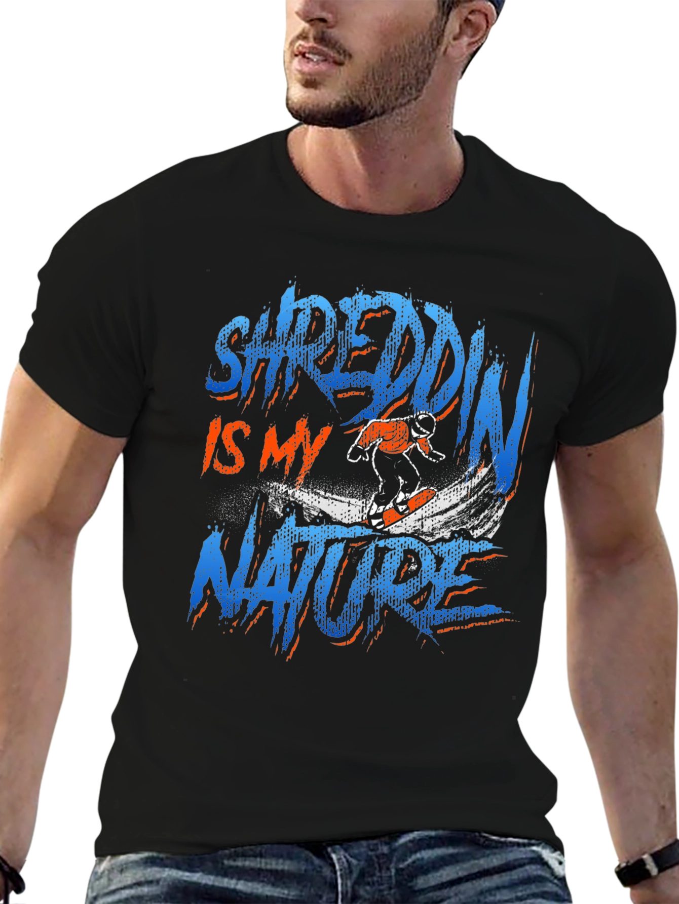 Shreddin Is My Nature Graphic T-Shirt
