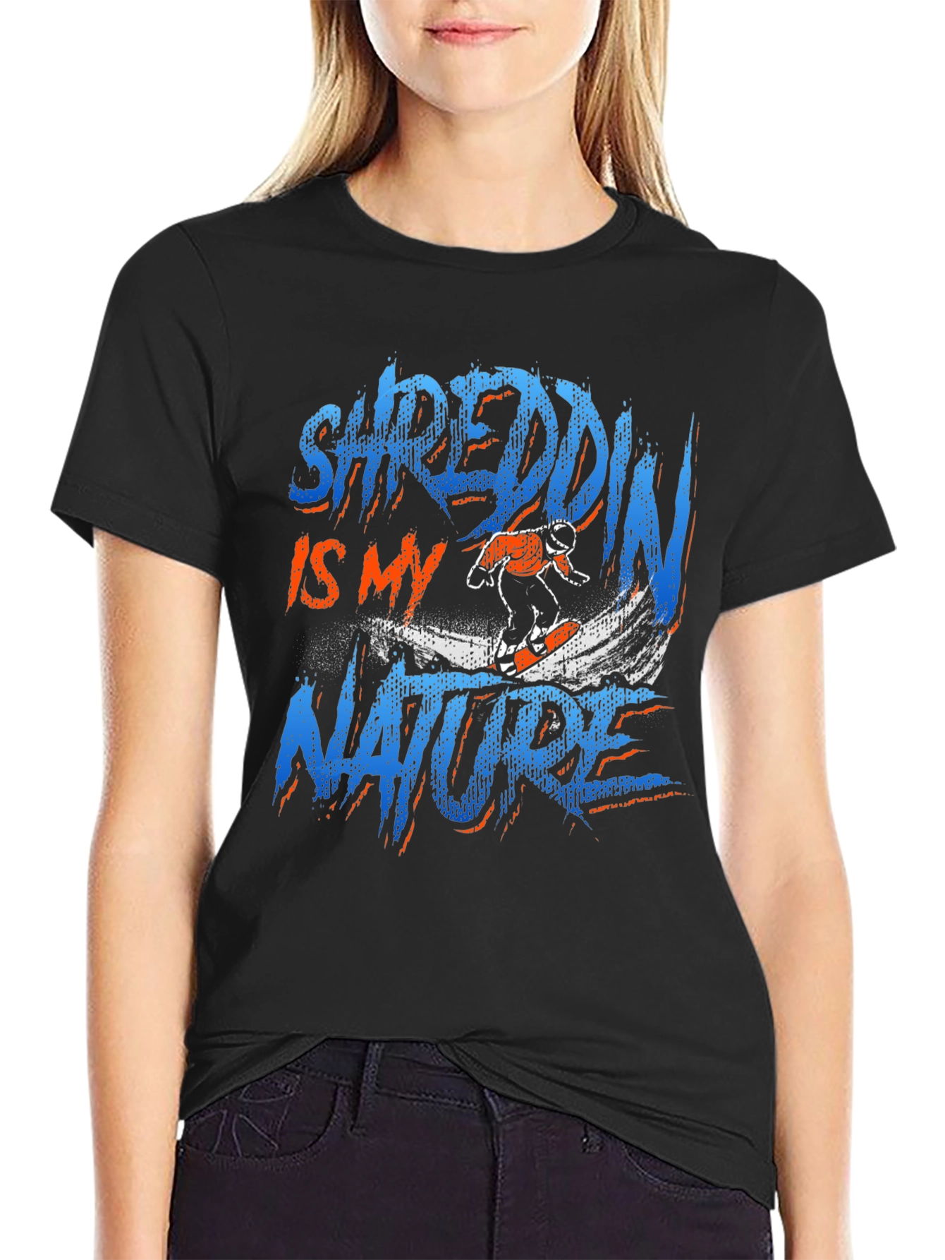 Shreddin Is My Nature Graphic T-Shirt