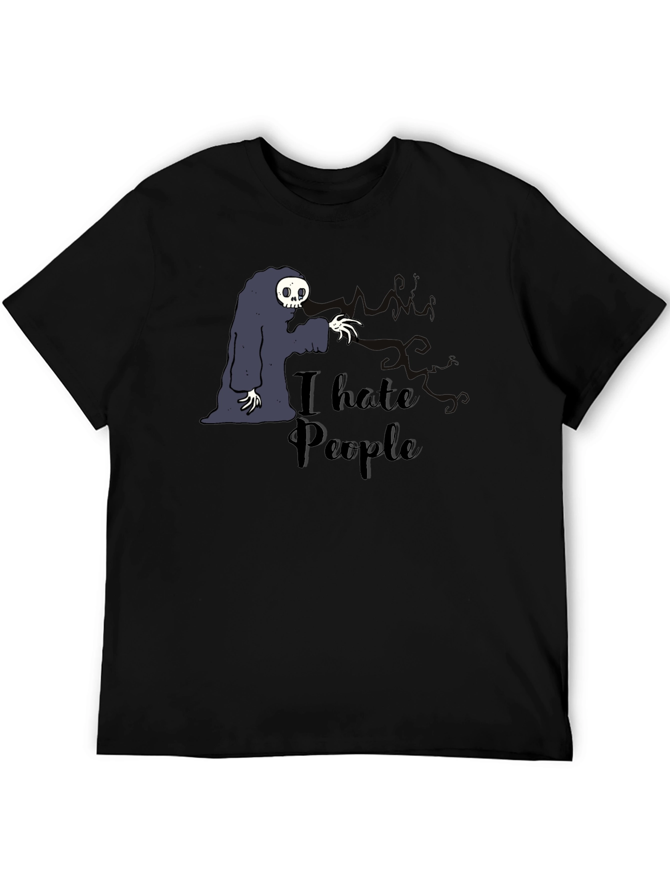 I Hate People T-Shirt - Grim Reaper Funny Tee